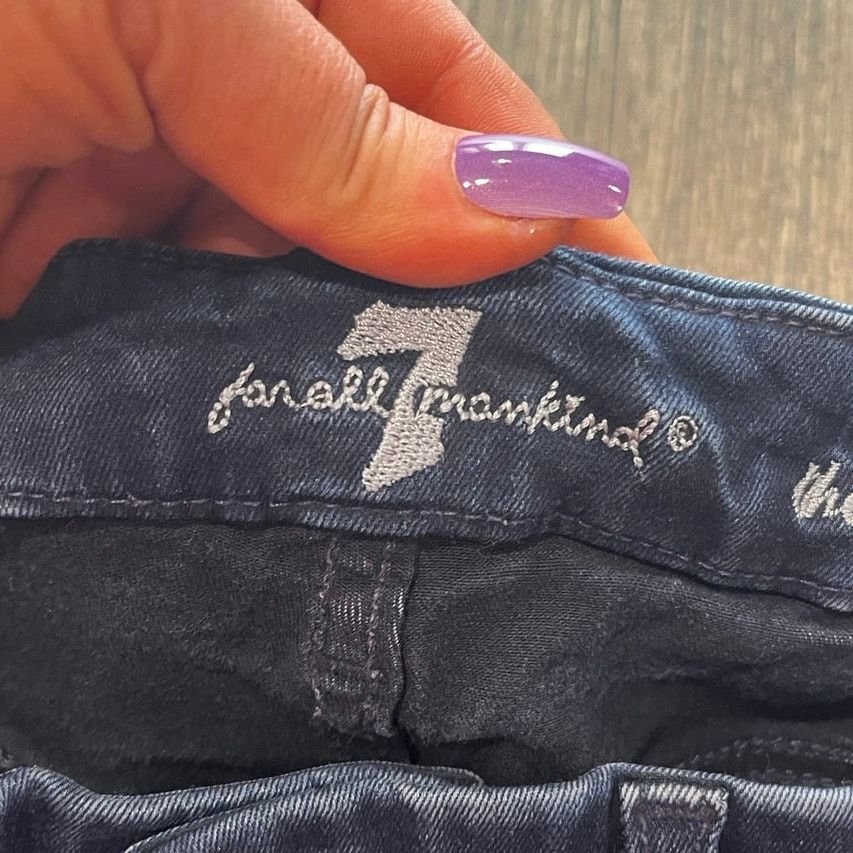 7 For All Mankind 7 For All Mankind The Skinny Jeans Mid Rise Denim Size 27 Size 27" / US 4 / IT 40 - 7 Thumbnail