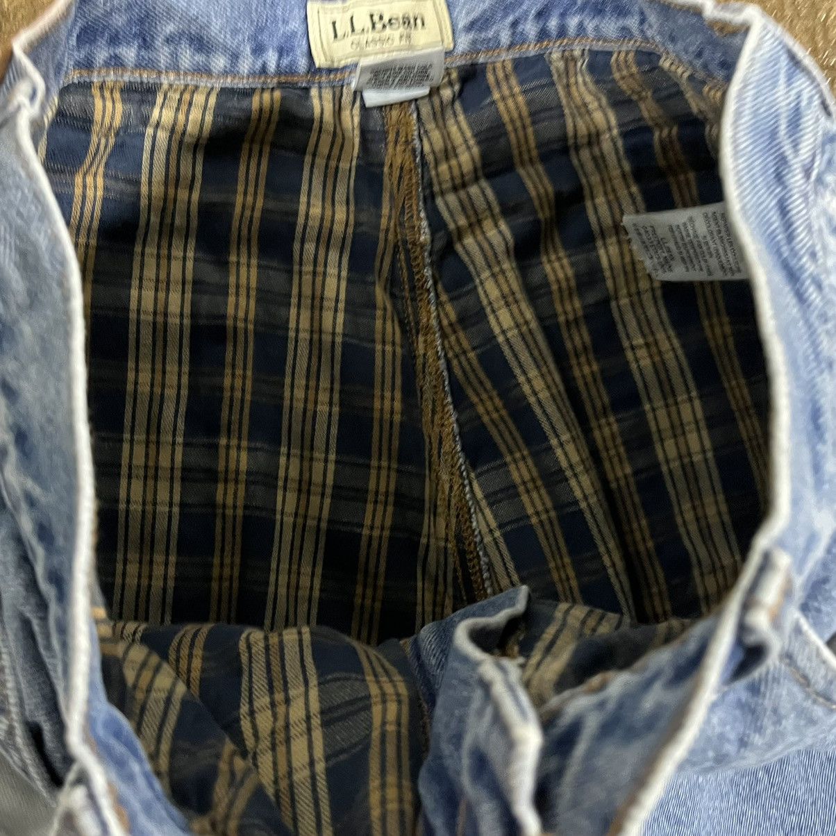 Carhartt × L.L. Bean × Vintage Crazy Vintage LL Bean Flannel Lined Essential Workwear Jeans Size US 34 / EU 50 - 9 Thumbnail