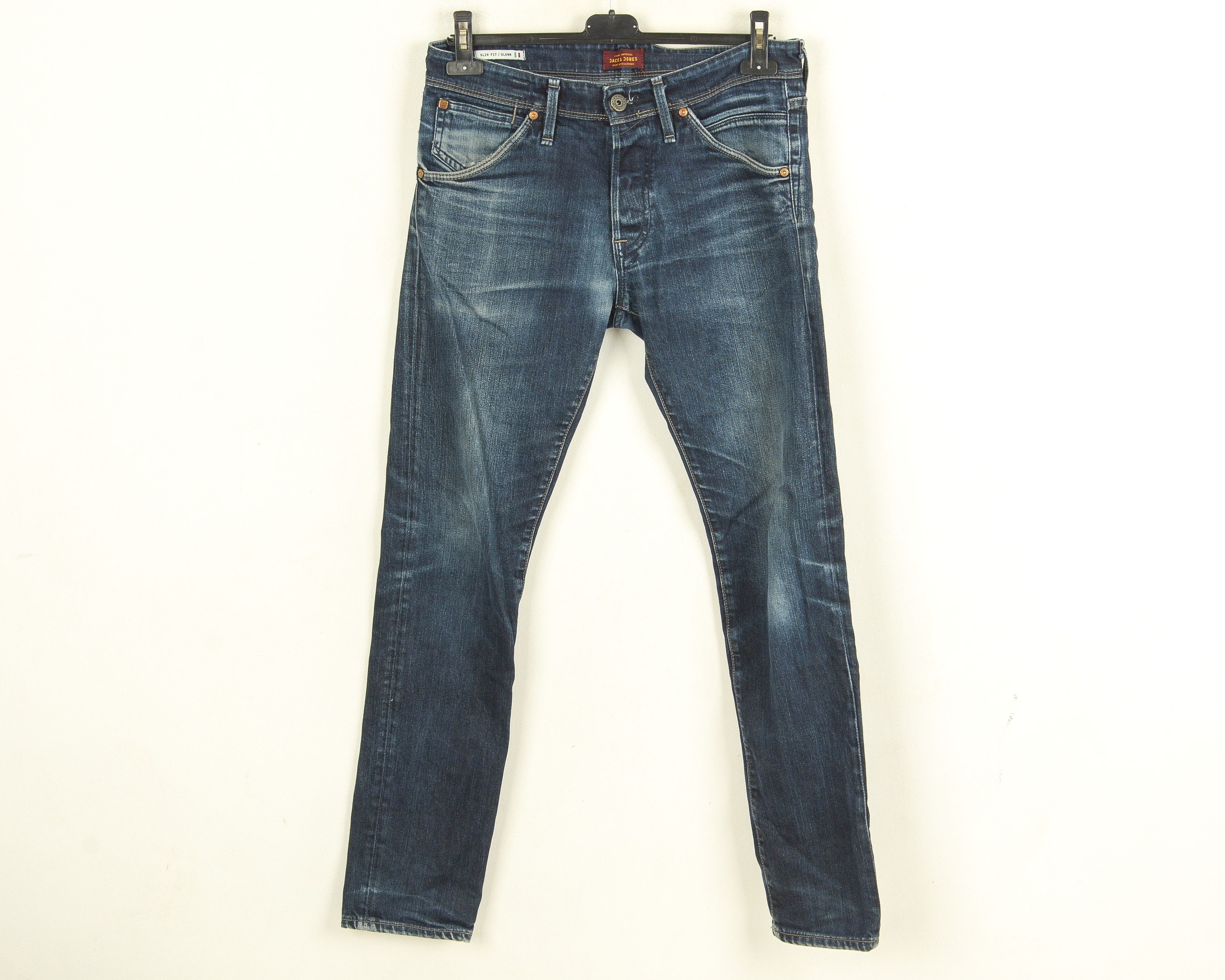 Jack & Jones Glenn W33 L34 Slim Fit Tapered Jeans Denim Pants Trousers Size US 33 - 1 Thumbnail