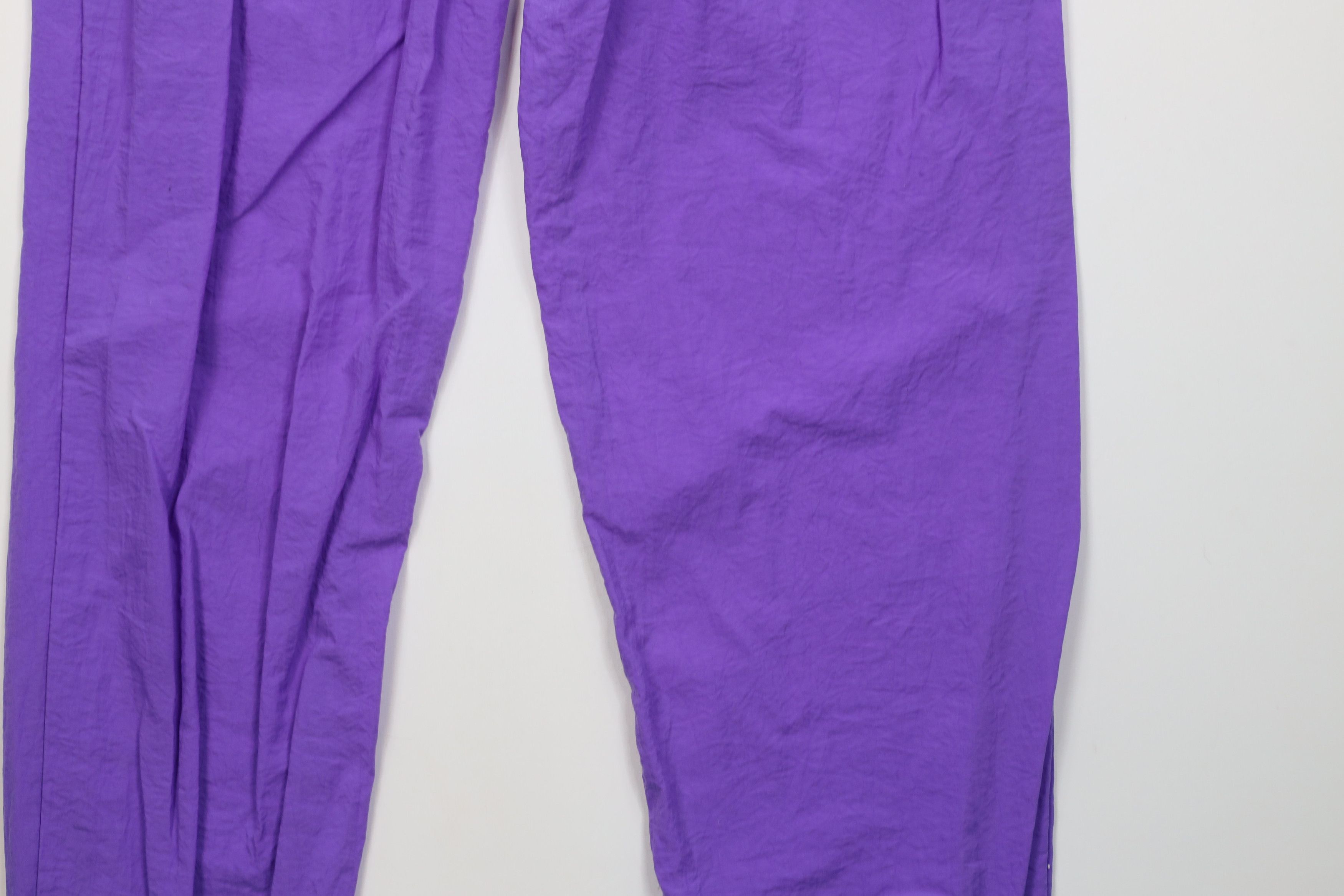 Vintage Vintage 90s Streetwear Windbreaker Joggers Pants Purple Size 26" / US 2 / IT 38 - 12 Thumbnail