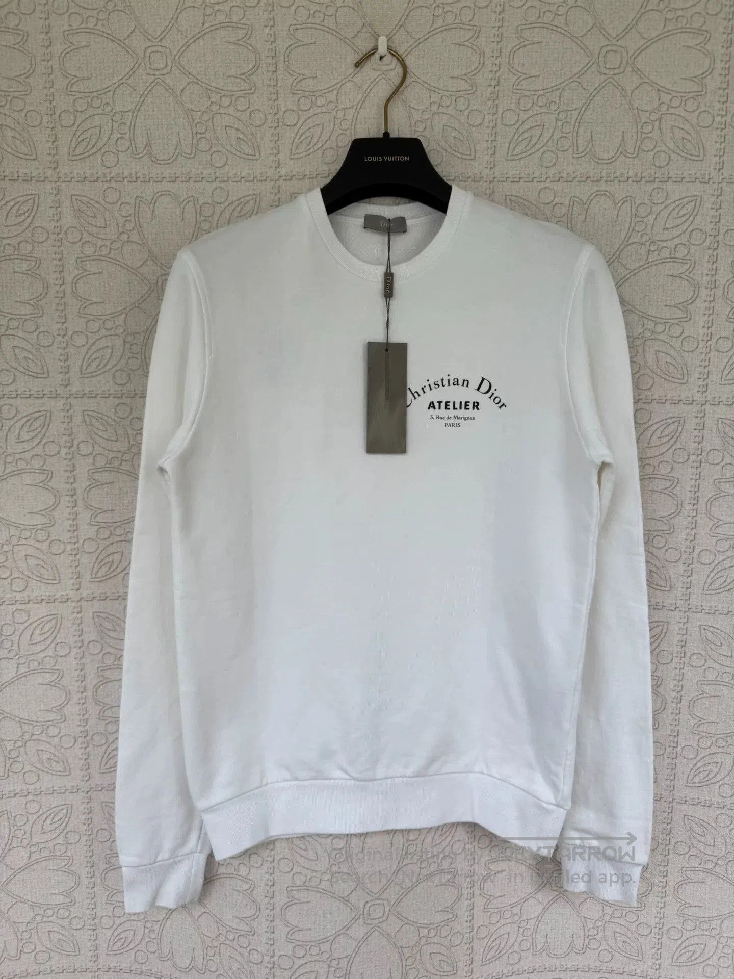 Dior christian dior white sweatshirt with logo. Size XS / US 0-2 / IT 36-38 - 1 Thumbnail