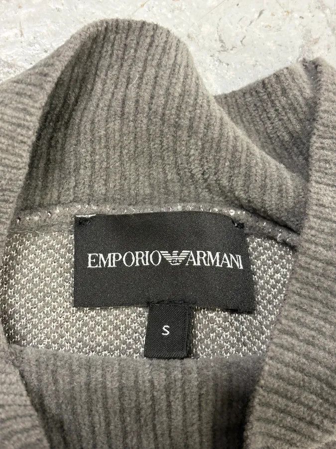Emporio Armani SS2020 Emporio Armani Modern Contrast Grey Sweater Size US S / EU 44-46 / 1 - 7 Thumbnail