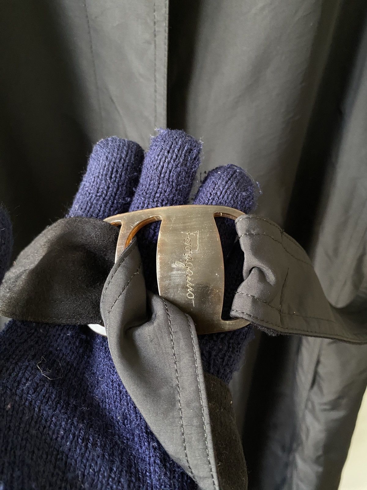 Salvatore Ferragamo × Vintage Vintage Salvatore Ferragamo Nylon Long Jacket Size US M / EU 48-50 / 2 - 7 Thumbnail