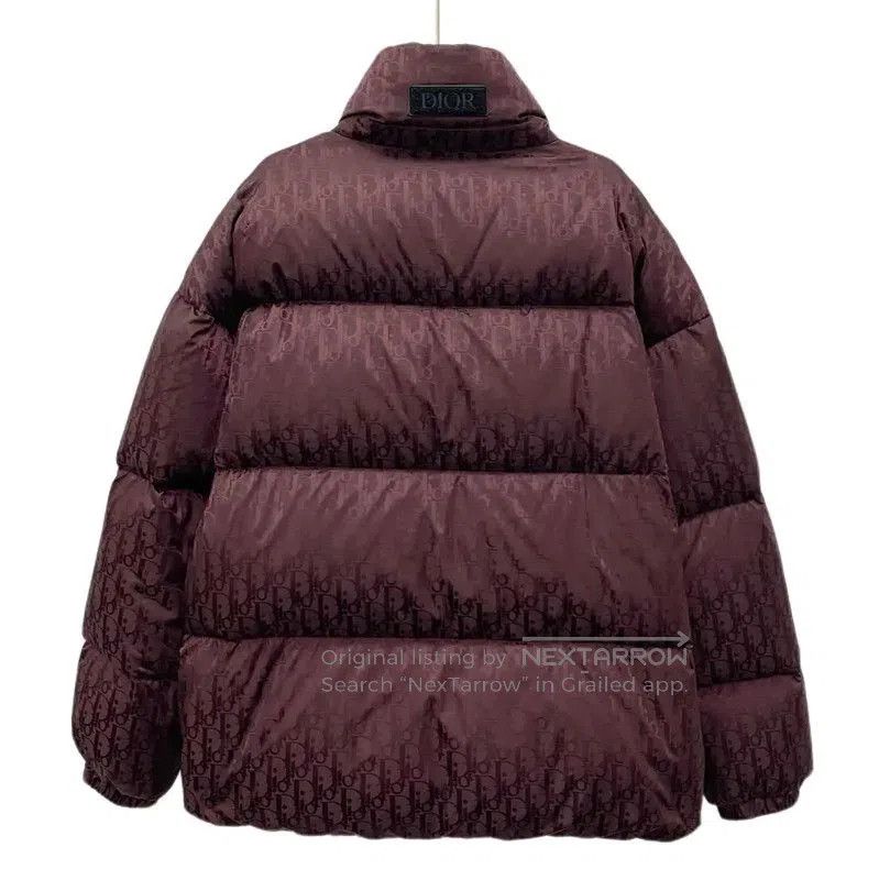 Dior Dior Burgundy Nylon Puffer Jacket in XL Size . Size XL / US 12-14 / IT 48-50 - 2 Thumbnail