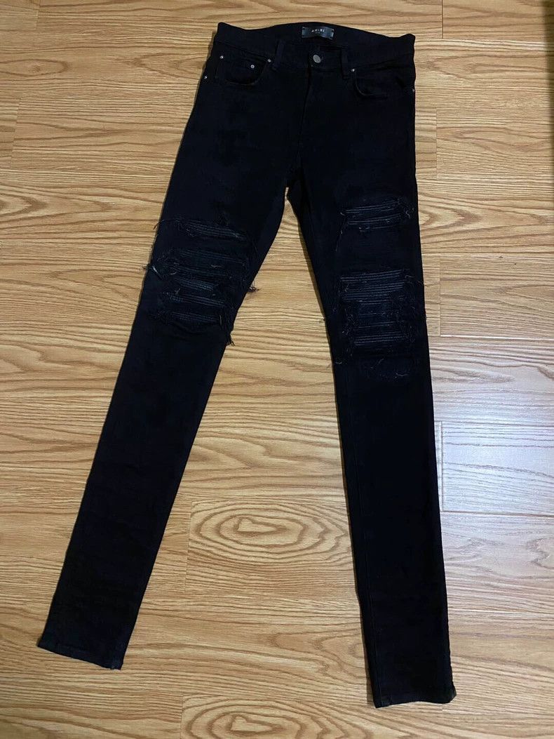 Amiri Amiri 16ss old school pure black mx1 jeans Size US 31 - 1 Thumbnail
