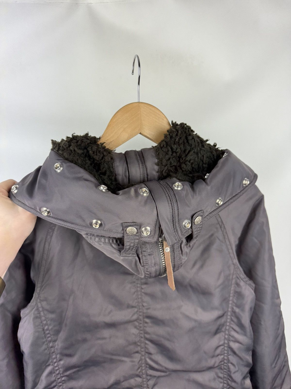 Diesel × Vintage Diesel Vintage Ladies Y2K Nylon Hooded Parka Jacket Size S Size S / US 4 / IT 40 - 18 Thumbnail