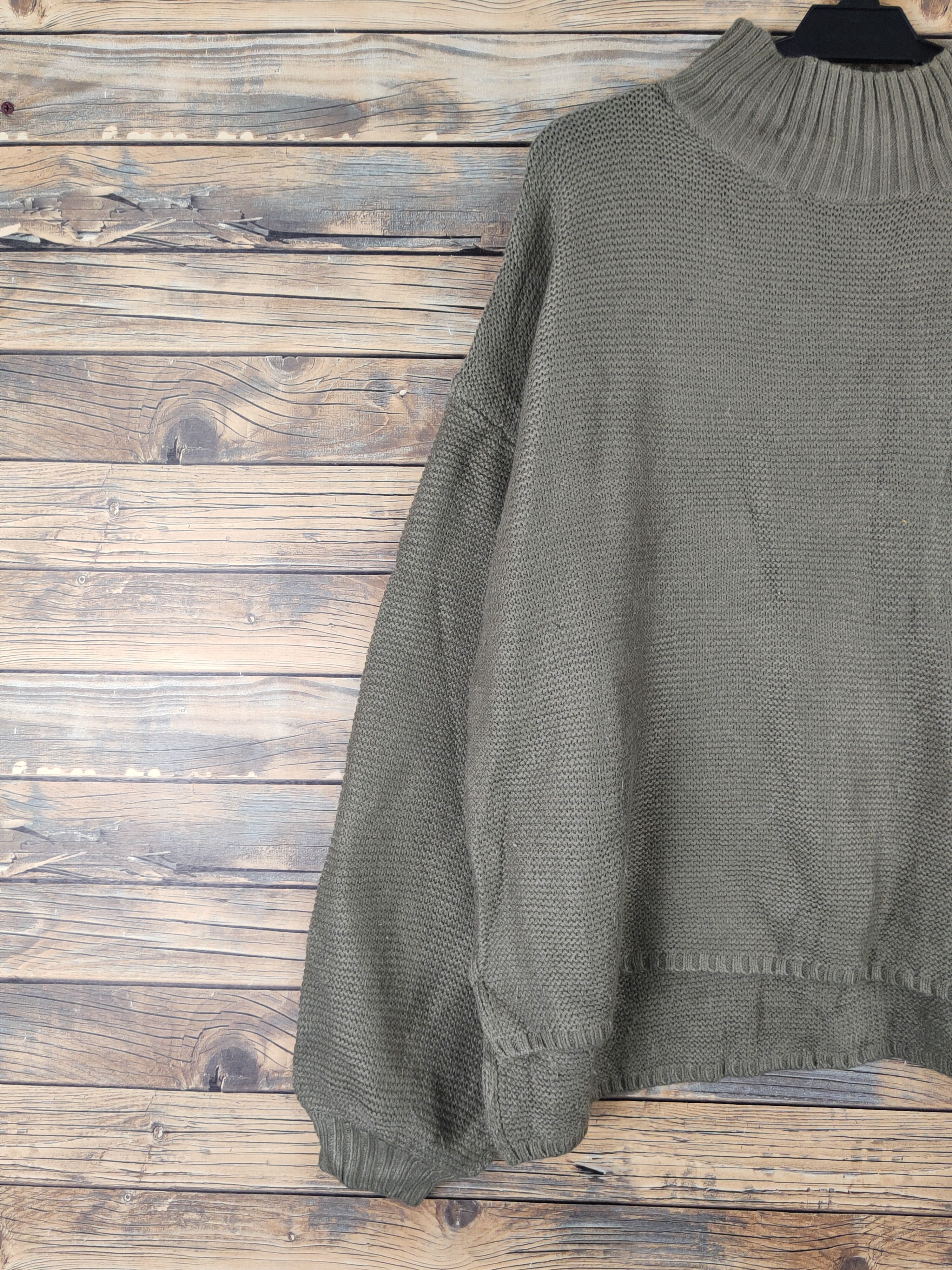 Homespun Knitwear Lowrys Farm Olive Knitwear Sweatshirts #W2015 Size US L / EU 52-54 / 3 - 3 Thumbnail