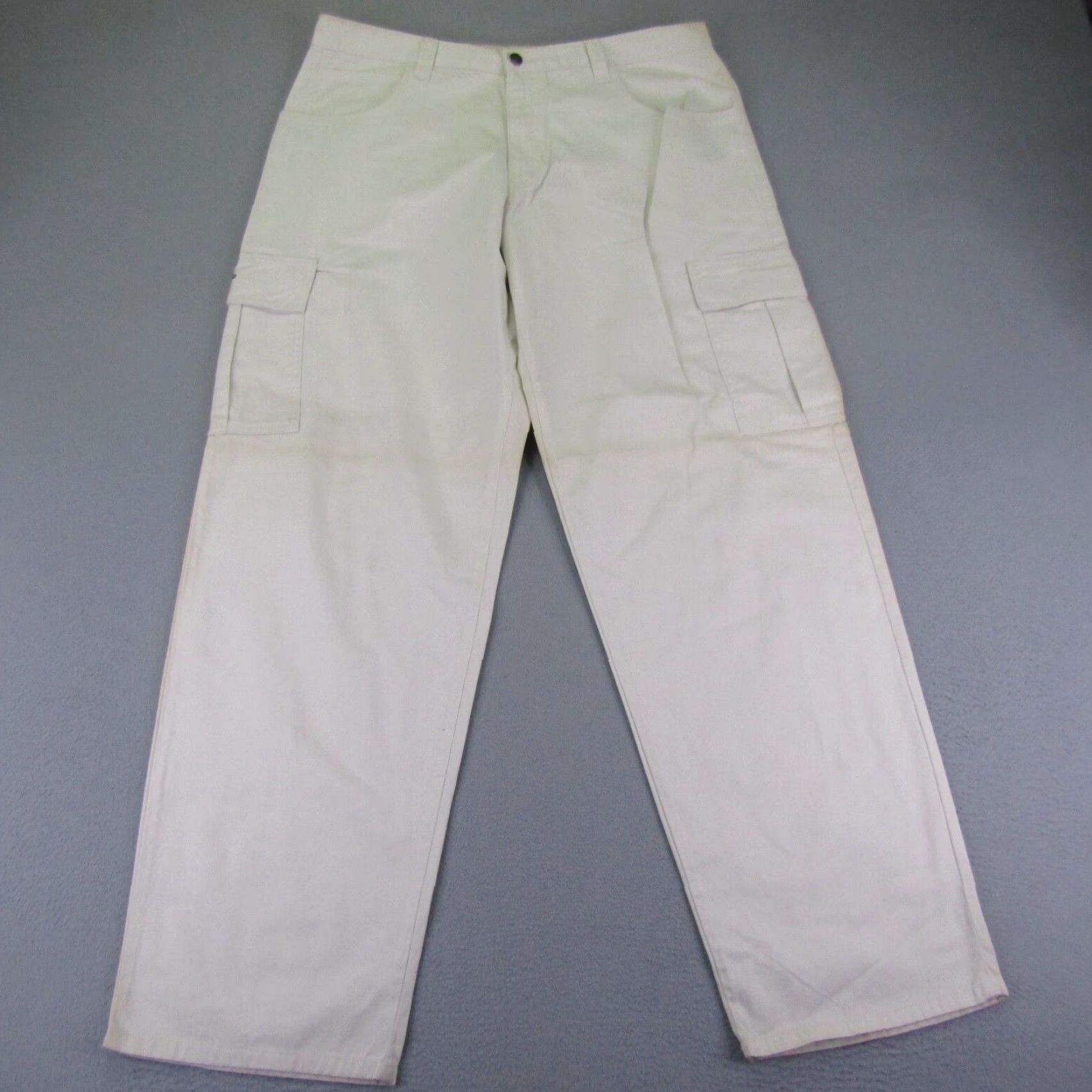 Vintage VINTAGE Garment Stage Pants Cargo Men 40 Waist Beige 90s Grunge Relaxed Fit Size US 38 / EU 54 - 2 Thumbnail