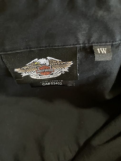 Harley Davidson Vintage Harley Davidson Women's Black Long Sleeve Button up Size L / US 10 / IT 46 - 7 Thumbnail