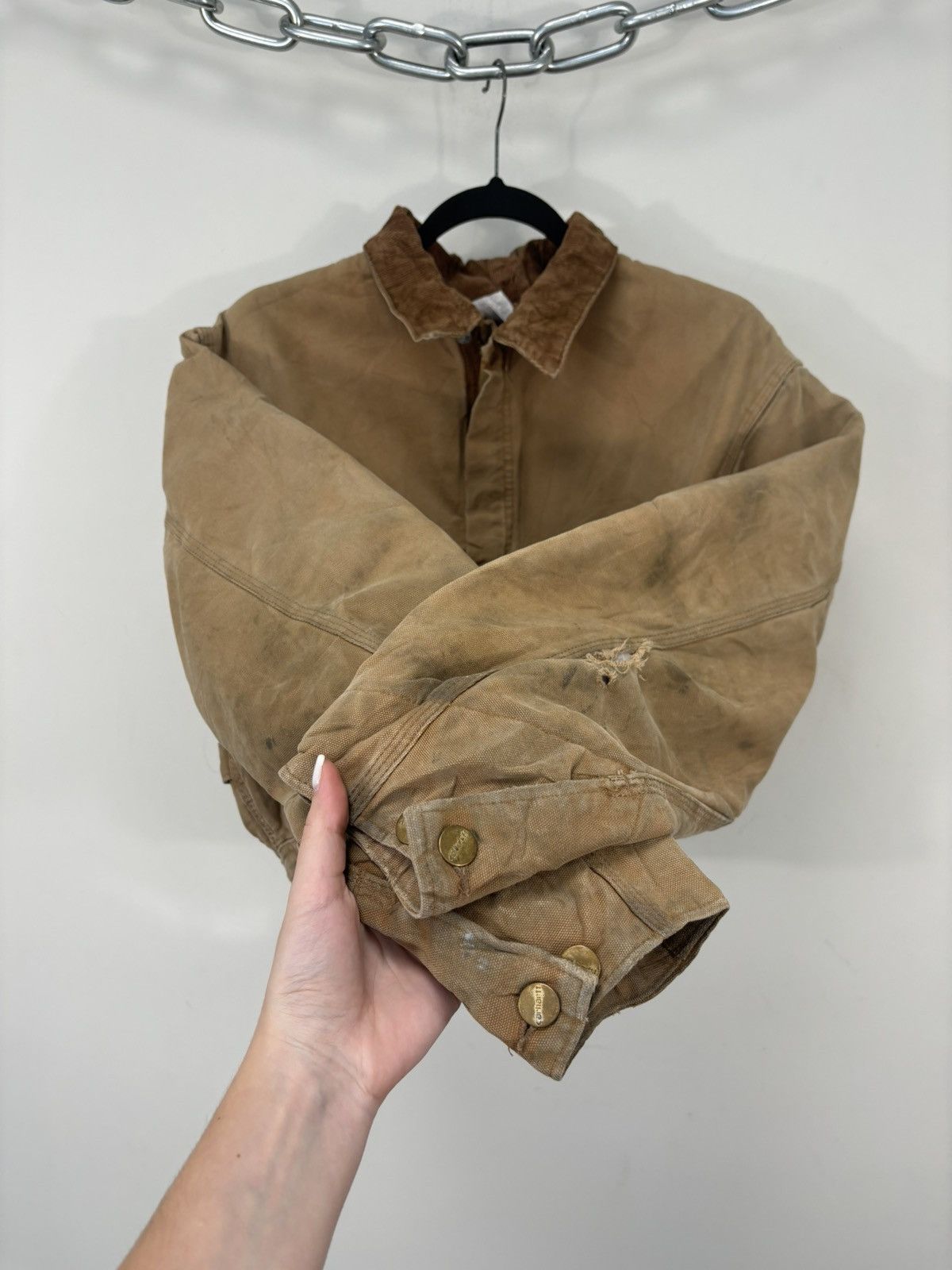 Carhartt Vintage 90s Carhartt USA Made Y2K Work Boxy Cropped Jacket Size US M / EU 48-50 / 2 - 12 Thumbnail