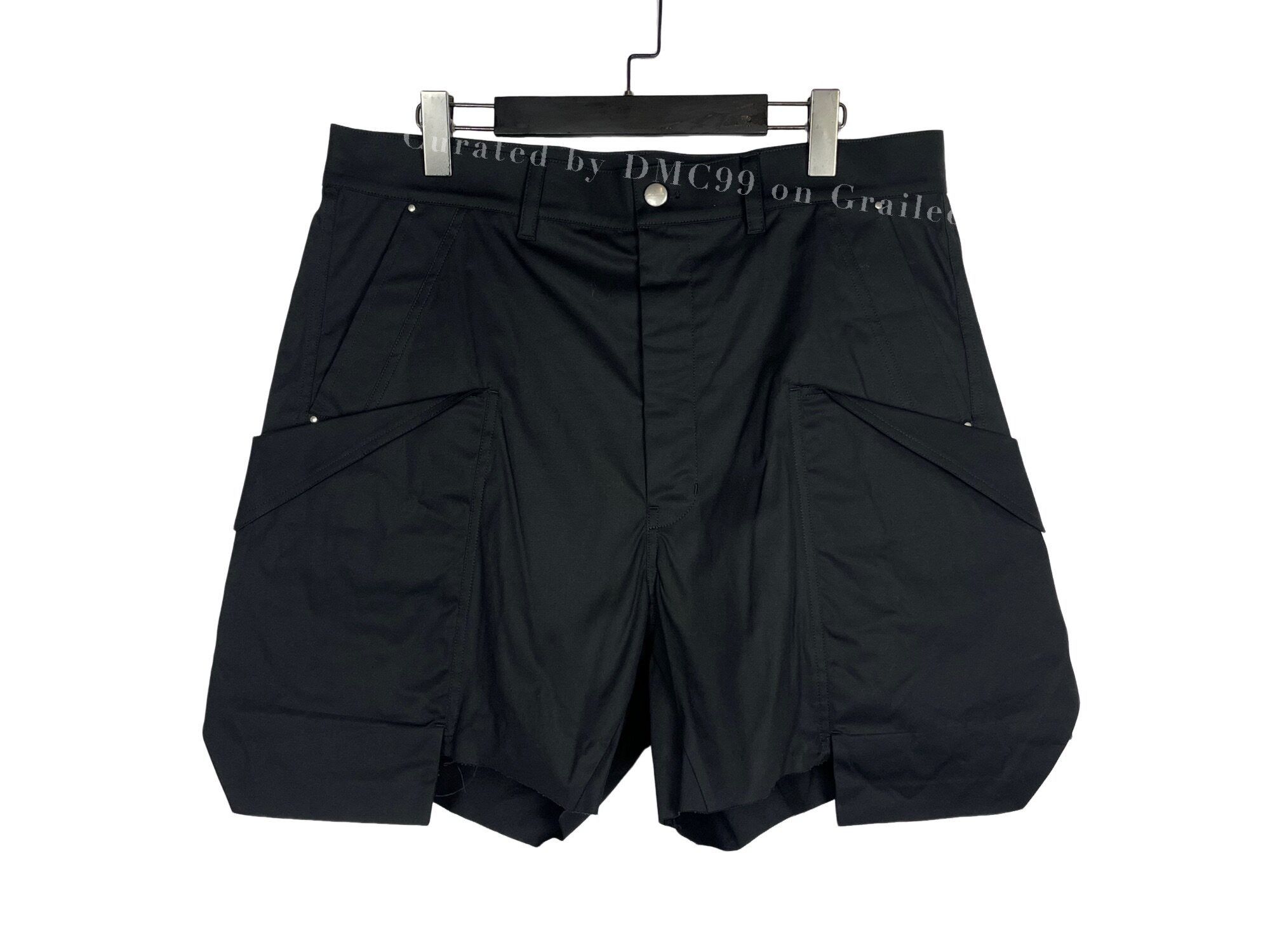 Rick Owens Rick Owens LIDO SS24 Waxed Denim Stefan Cargo Shorts