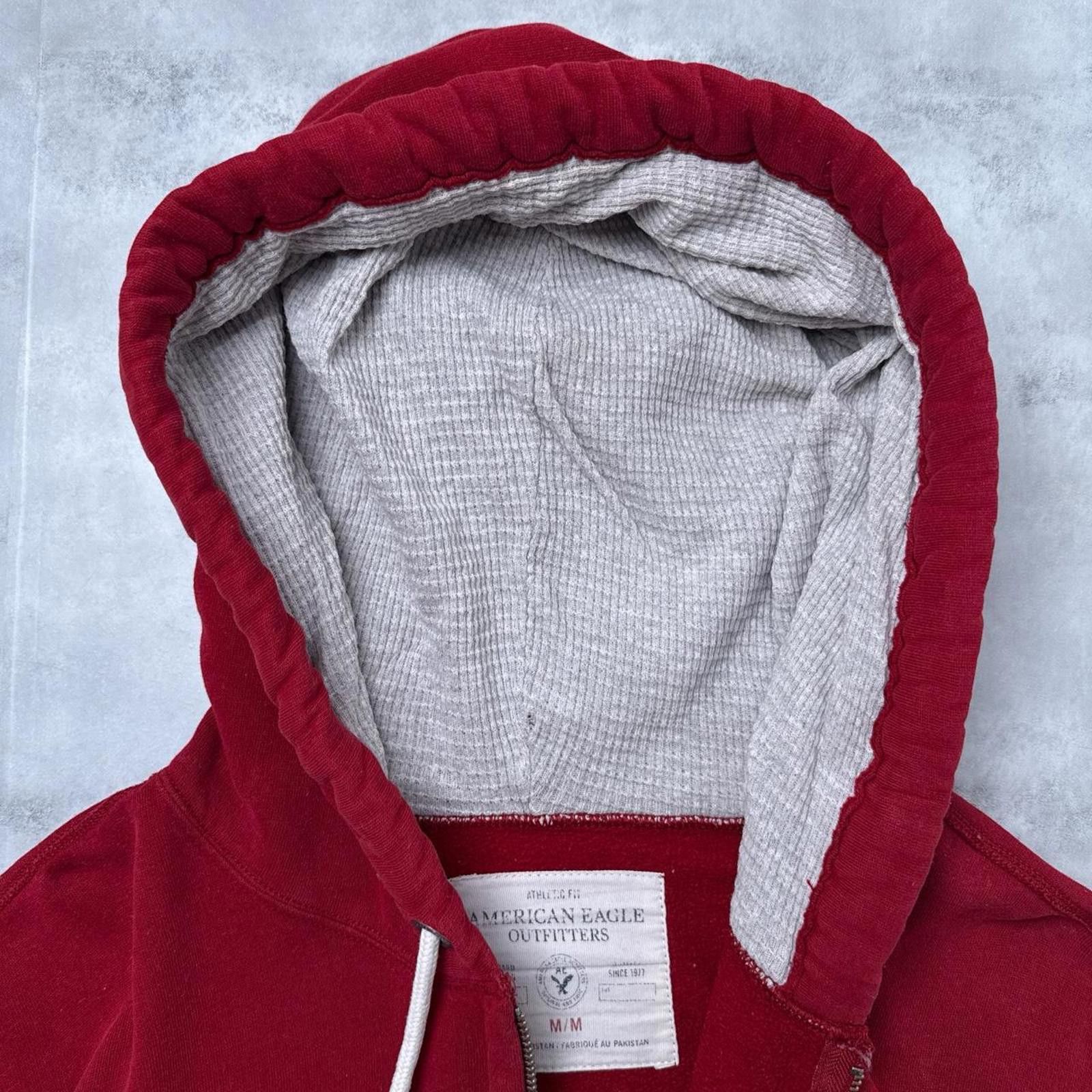 American Eagle Outfitters Y2K American Eagle 00s Red Zip Up Jacket Size US M / EU 48-50 / 2 - 5 Thumbnail