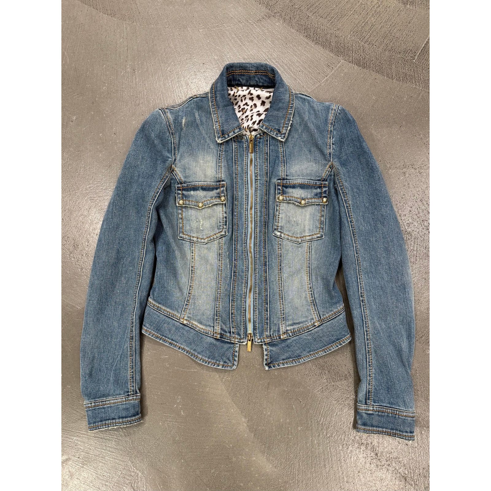 Roberto Cavalli S/S2005 Roberto Cavalli denim jacket Size S / US 4 / IT 40 - 1 Thumbnail