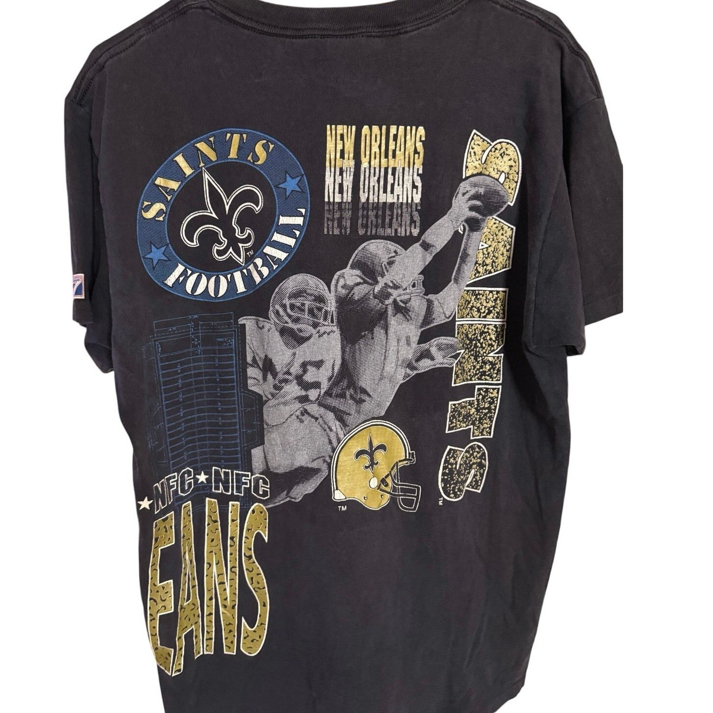 Logo 7 Vintage New Orlean Saints Wrap-Around Tee Size US L / EU 52-54 / 3 - 2 Thumbnail