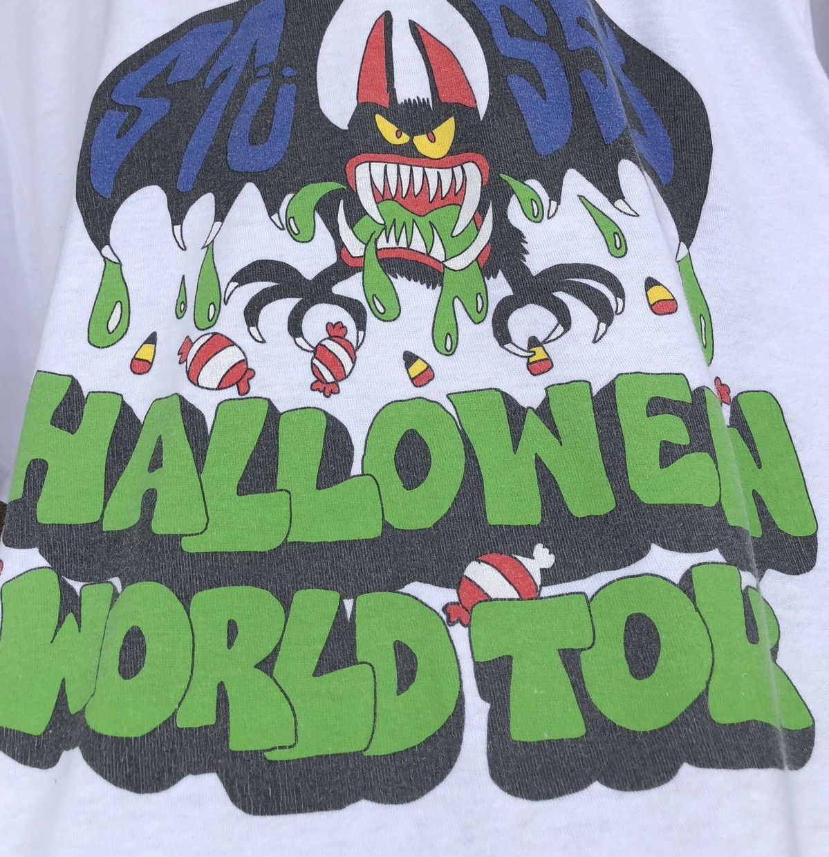 Stussy Stussy White Halloween World Tour Tee Size US M / EU 48-50 / 2 - 3 Thumbnail
