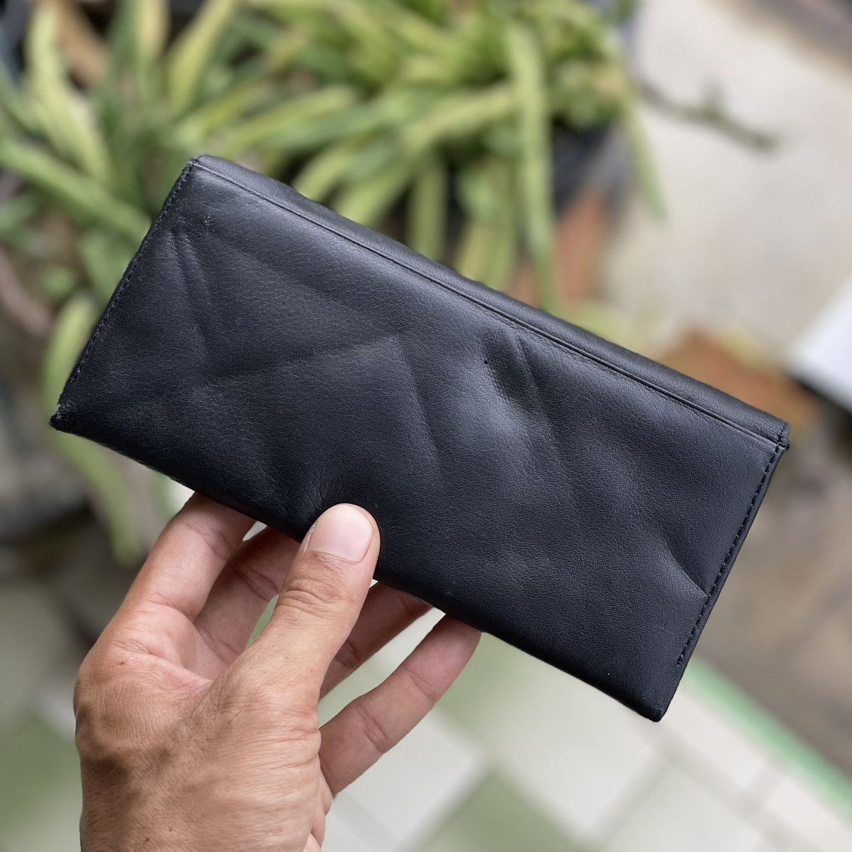 Leather Shilla Black Soft Leather Long Wallet Size ONE SIZE - 2 Thumbnail