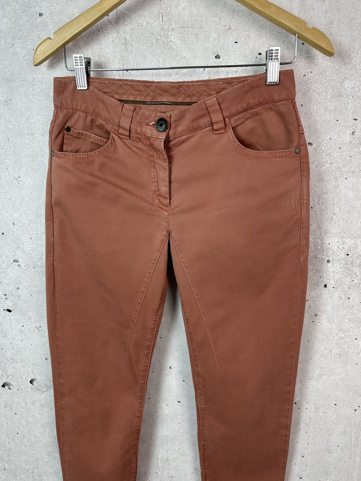 Brunello Cucinelli Brunello Cucinelli Made in Itay Brownish-Orange Pants Size 26" / US 2 / IT 38 - 2 Thumbnail