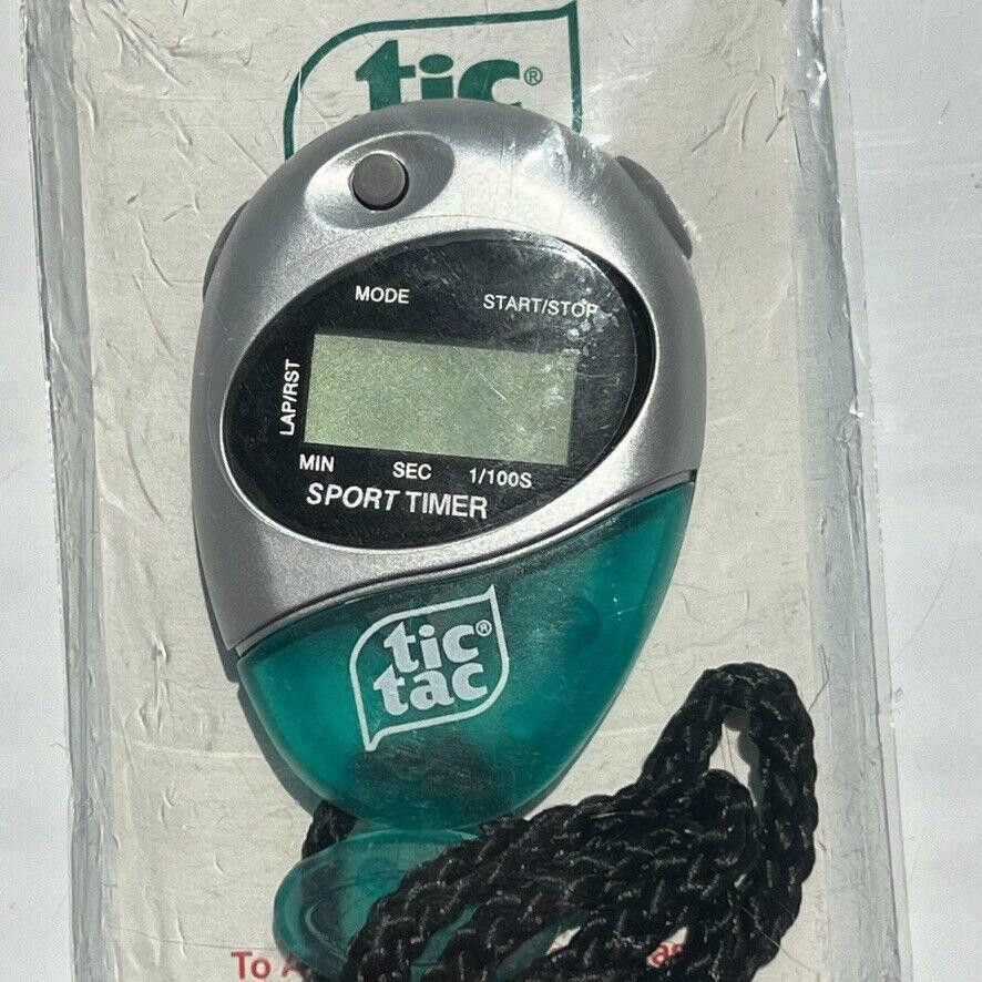 Designer Tic Tac Sports Watch & Timer w/ 39" Cord SEALED New Size ONE SIZE - 1 Thumbnail