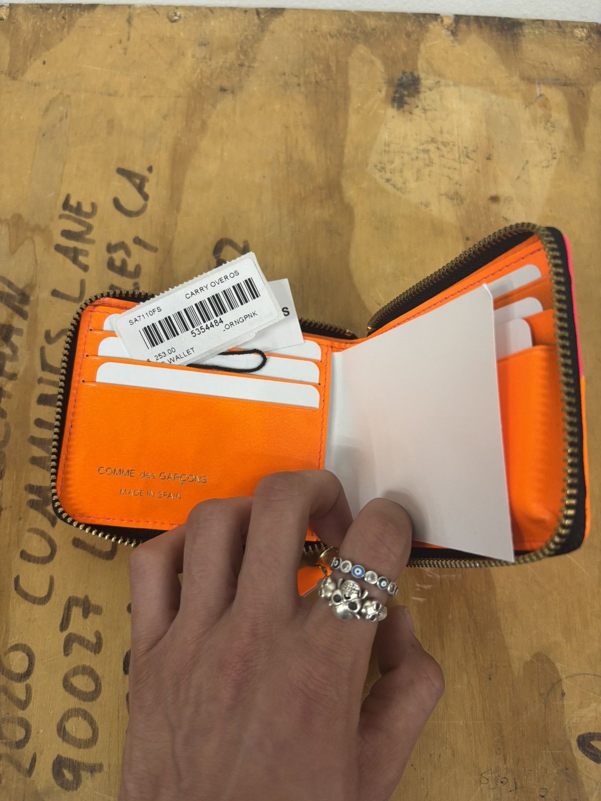 Comme des Garcons COMME DES GARCONS SA7110FS FLUO SQUARES WALLET Size ONE SIZE - 3 Thumbnail