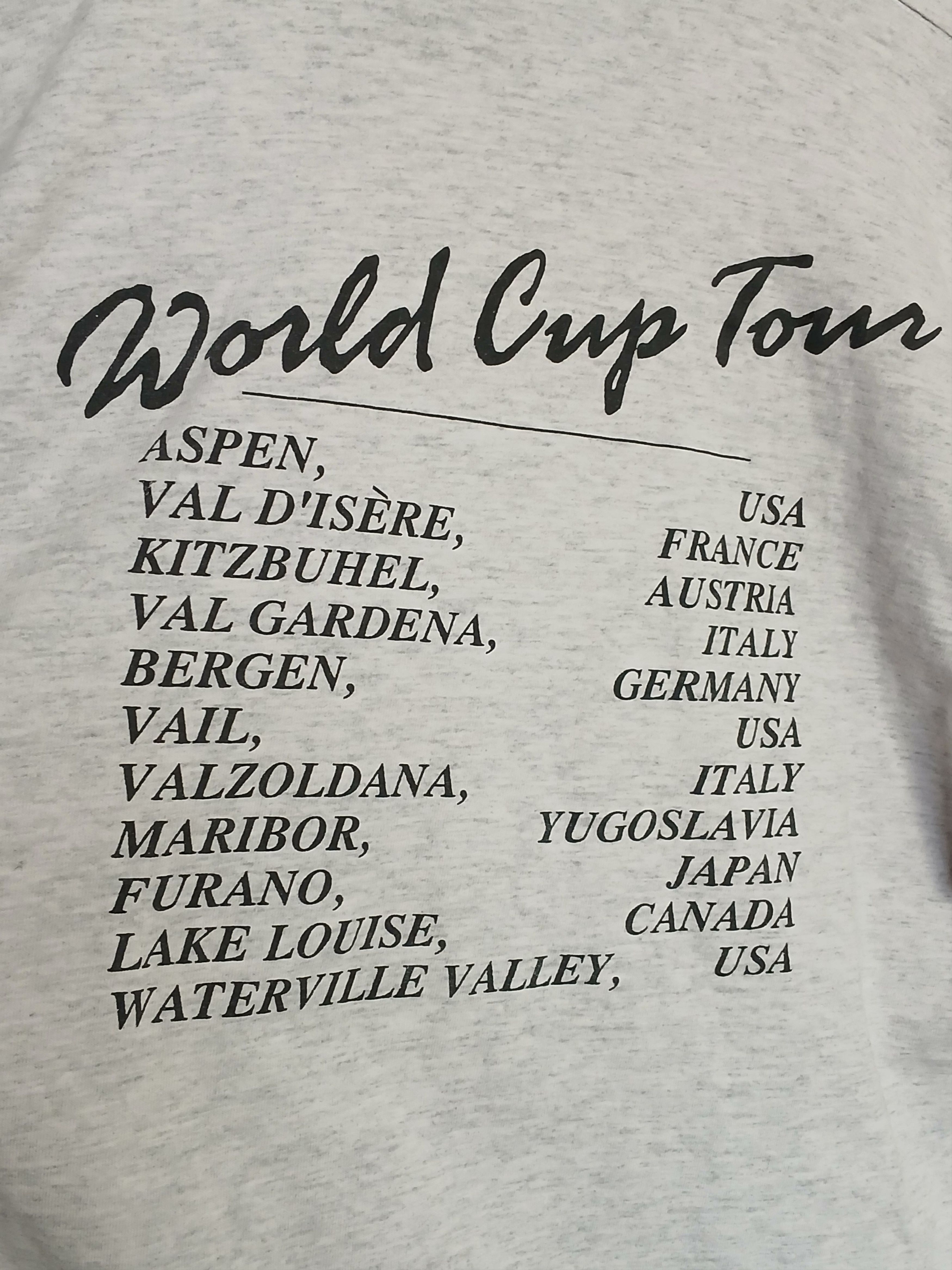 Vintage Vintage 1991 Alpine Ski World Cup USA T-Shirt Size US XL / EU 56 / 4 - 4 Thumbnail