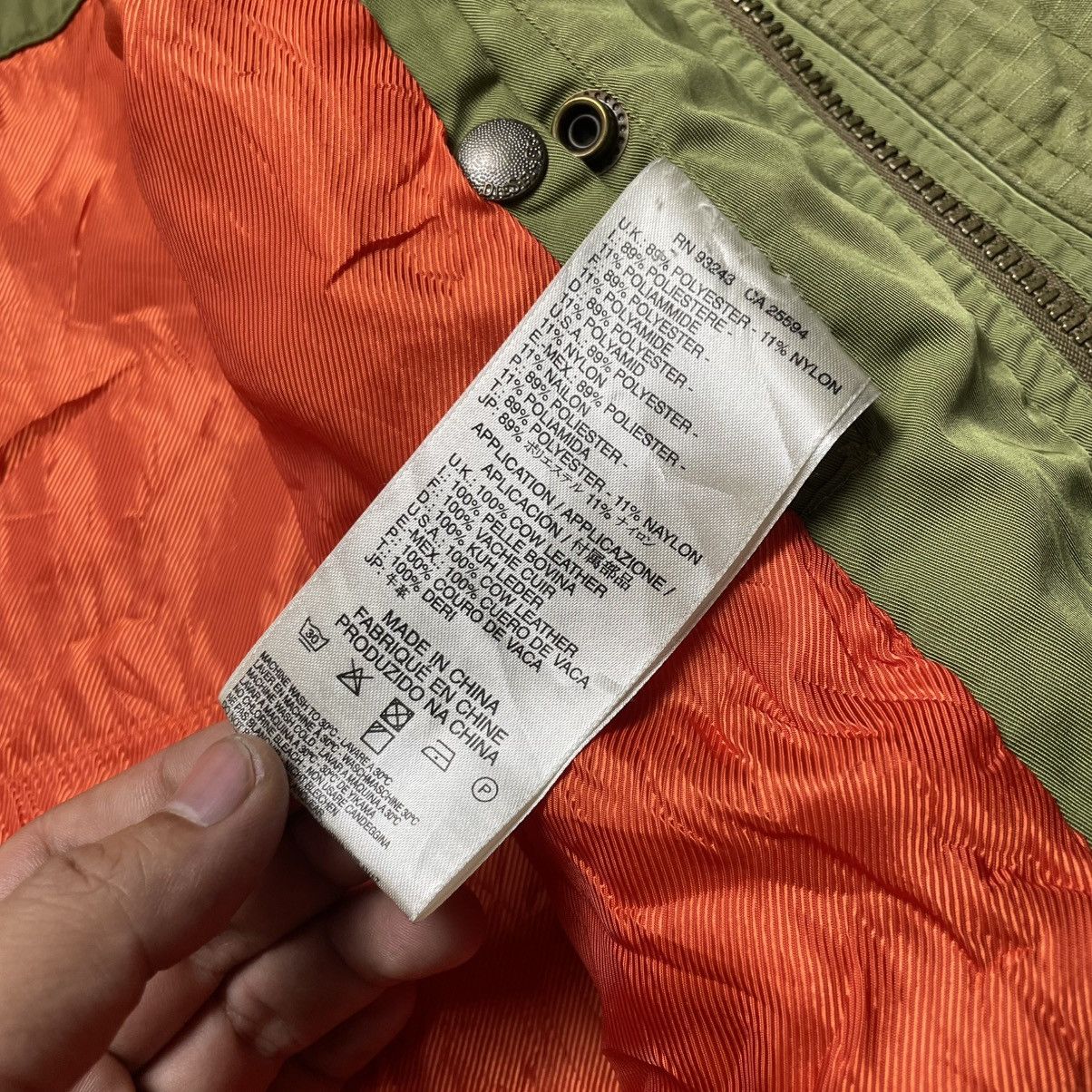 Diesel × Vintage Diesel Co Bomber Jacket Military Green Military Fashion Sz L Size US L / EU 52-54 / 3 - 9 Thumbnail