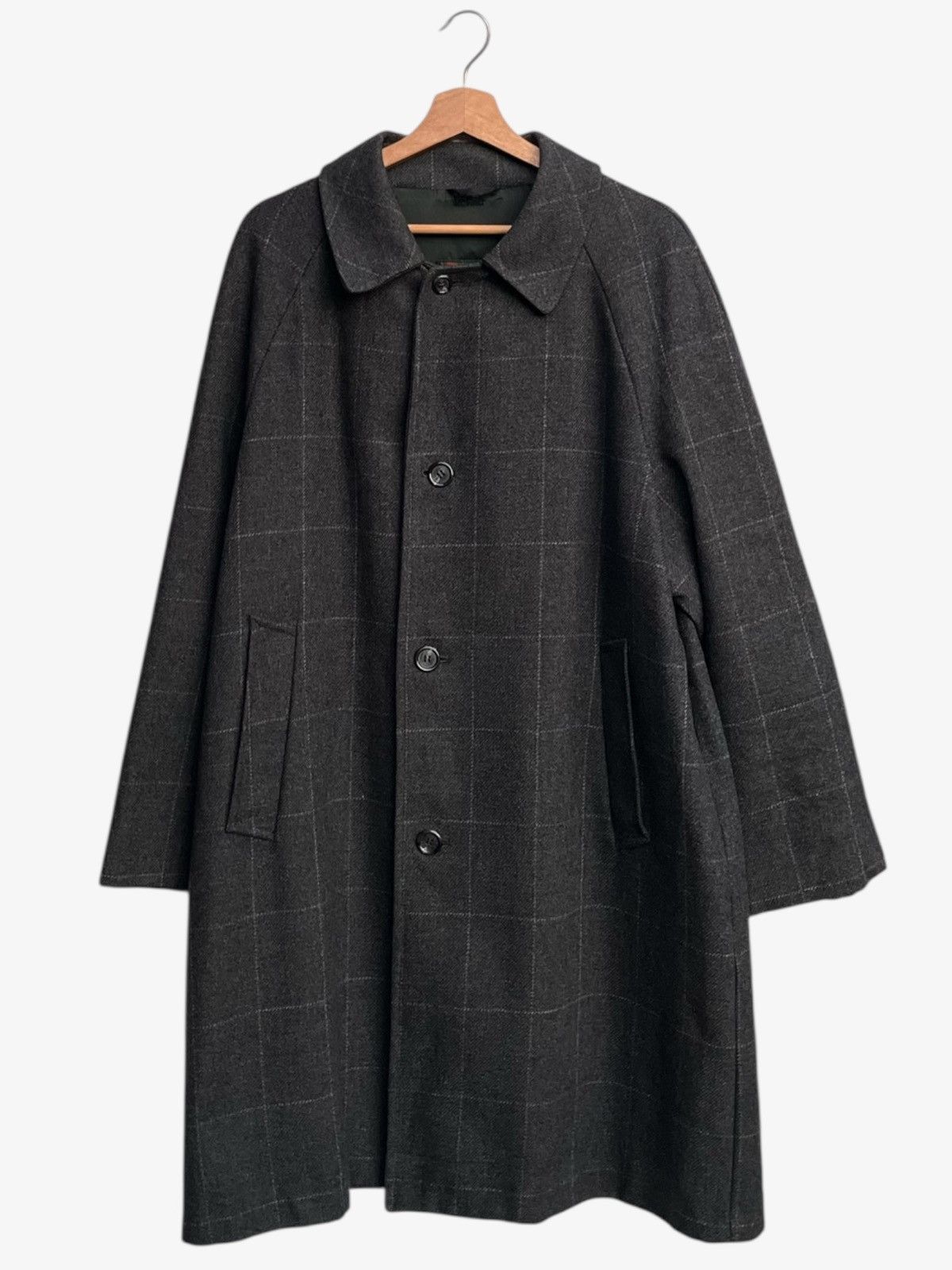 Grenfell Vintage Grenfell Check Pattern Wool Overcoat Size US M / EU 48-50 / 2 - 2 Thumbnail