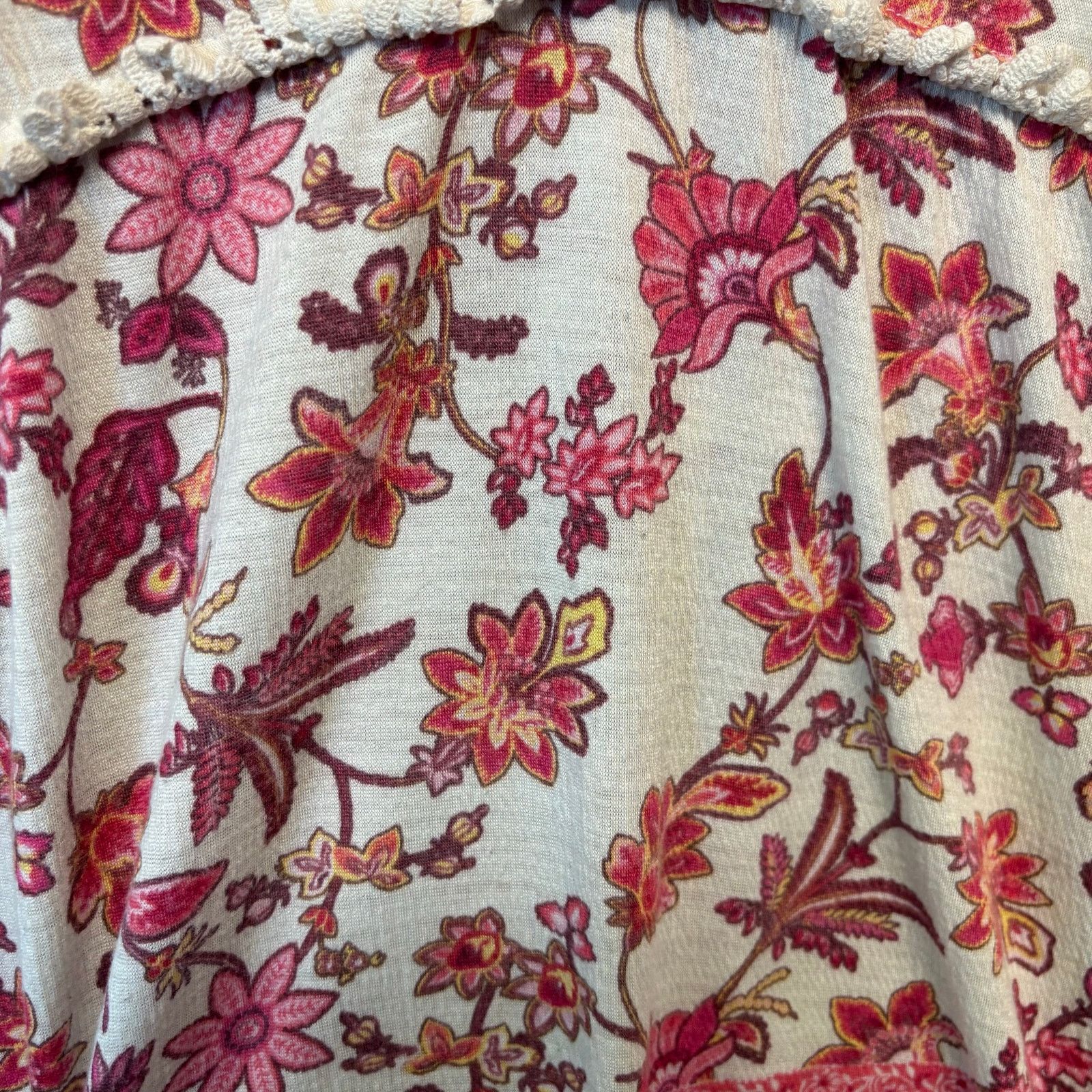 Other Absolutely Famous Crochet Lace Blouse 3X Floral Cottagecore Size 3XL / US 20-22 - 6 Thumbnail
