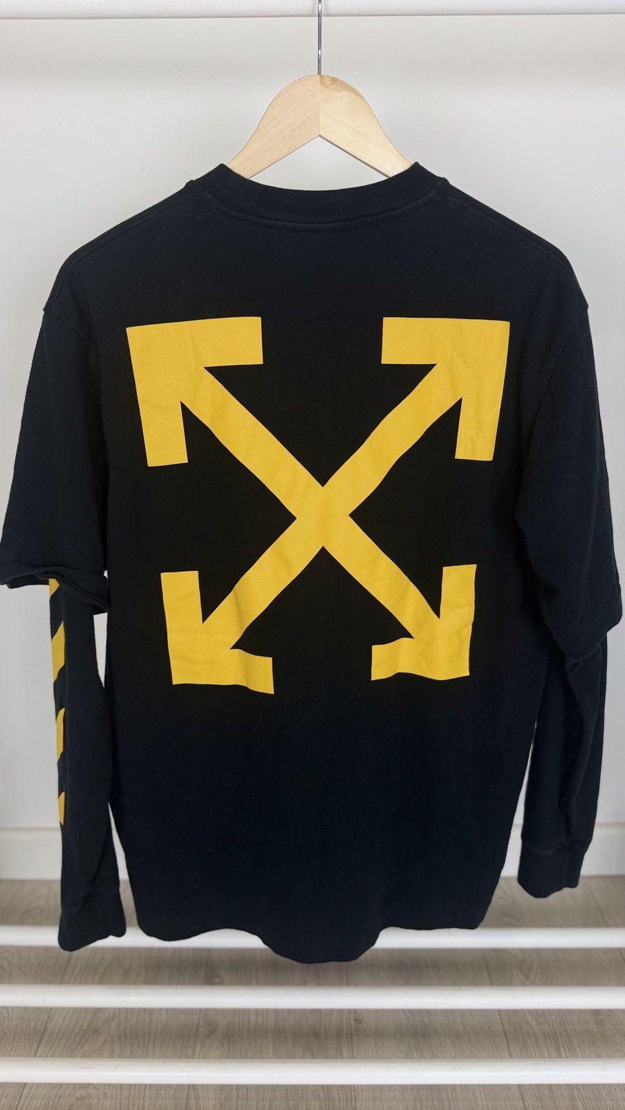 Off-White Off White Virgil Abloh Caravaggio Arrows Sweatshirt Size US L / EU 52-54 / 3 - 3 Thumbnail