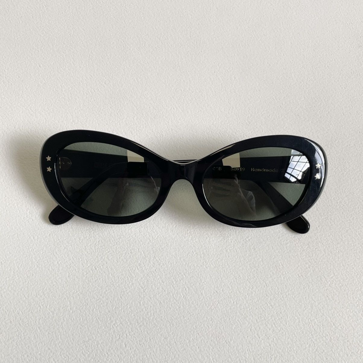 Cutler and Gross 70’s Style Black Oval ‘Cat Eye’ Sunglasses Size ONE SIZE - 12 Thumbnail