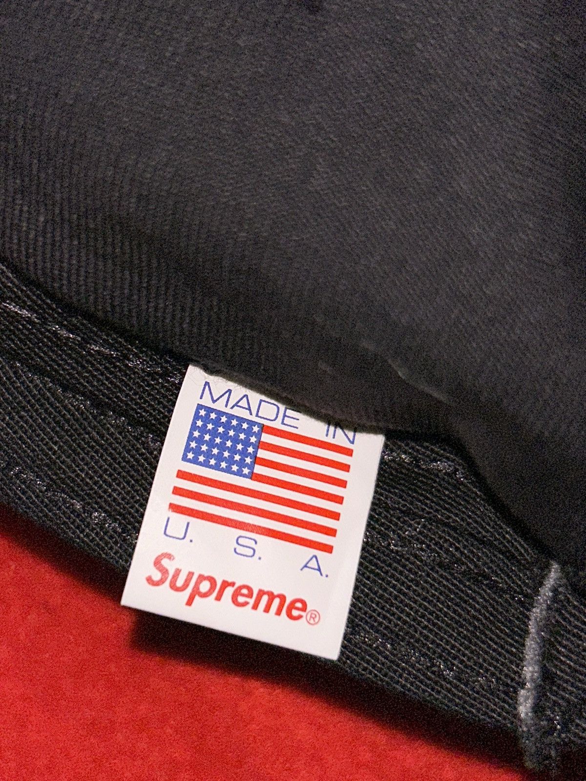Supreme Supreme Snap Button Pocket Camp Cap Black FW18 Size ONE SIZE - 7 Thumbnail