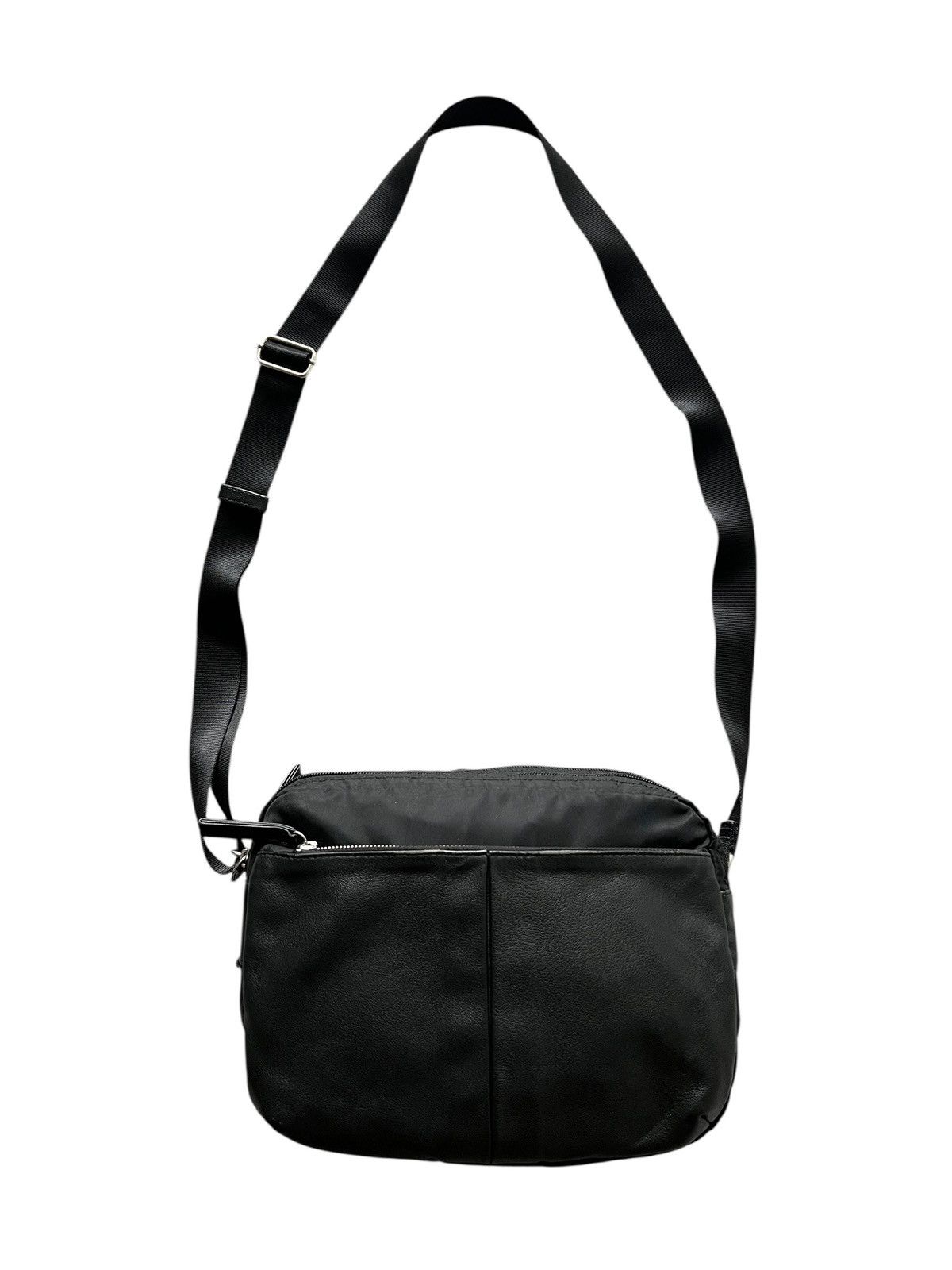 Yohji Yamamoto Yohji Yamamoto Nylon + Leather Sling Bag Size ONE SIZE - 1 Thumbnail