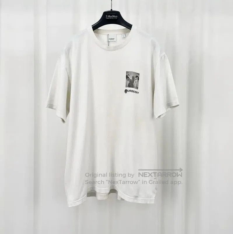 Burberry Burberry Summer Logo Printed White T-Shirt. Size US S / EU 44-46 / 1 - 1 Thumbnail