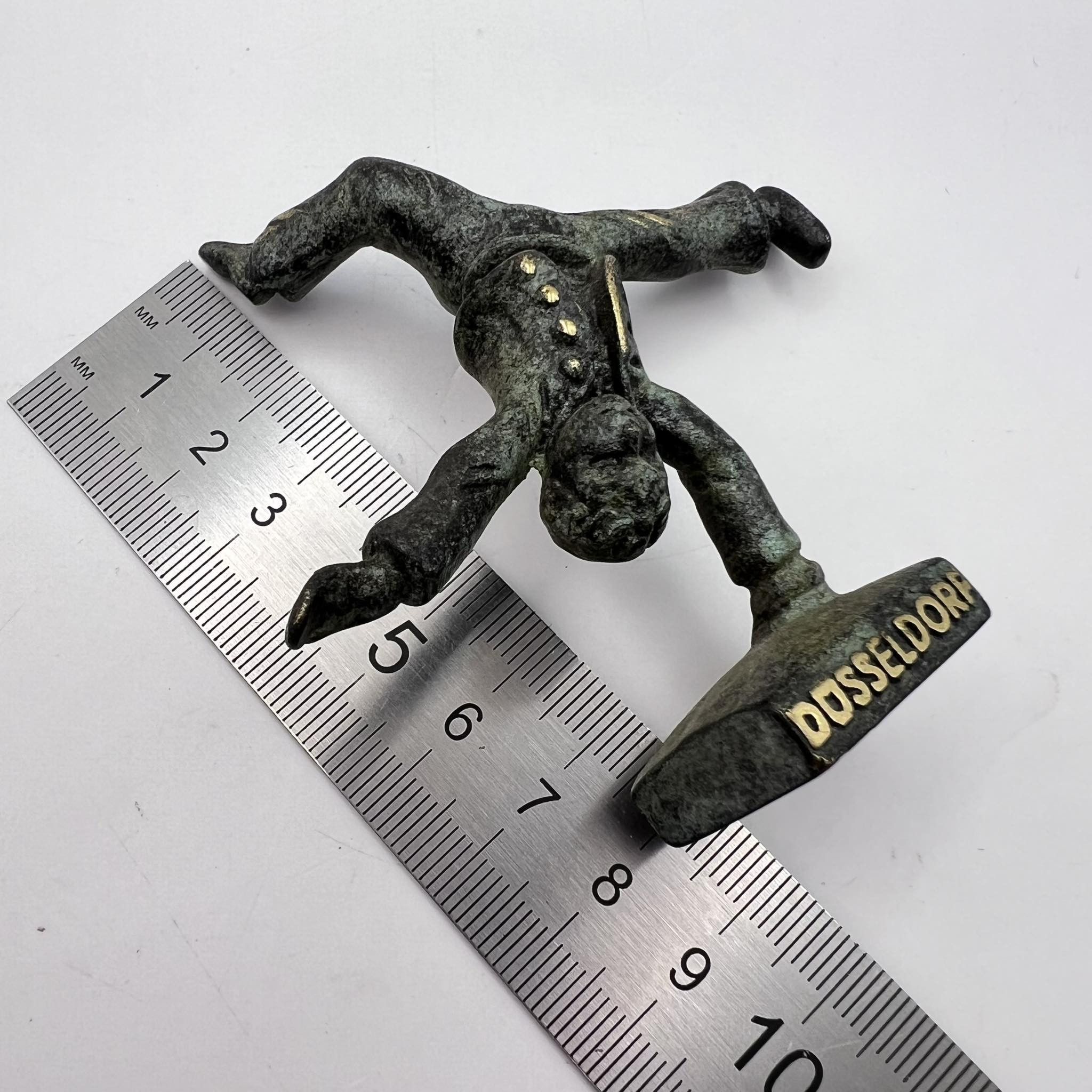 Vintage Dusseldorf Vintage Mini Bronze Brass Figure Acrobat Germany Size ONE SIZE - 3 Thumbnail