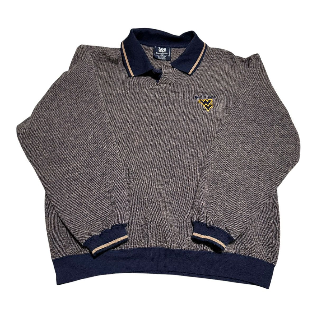 Lee × Vintage Vintage West Virginia University Collared Sweatshirt Adult M Size US M / EU 48-50 / 2 - 1 Thumbnail