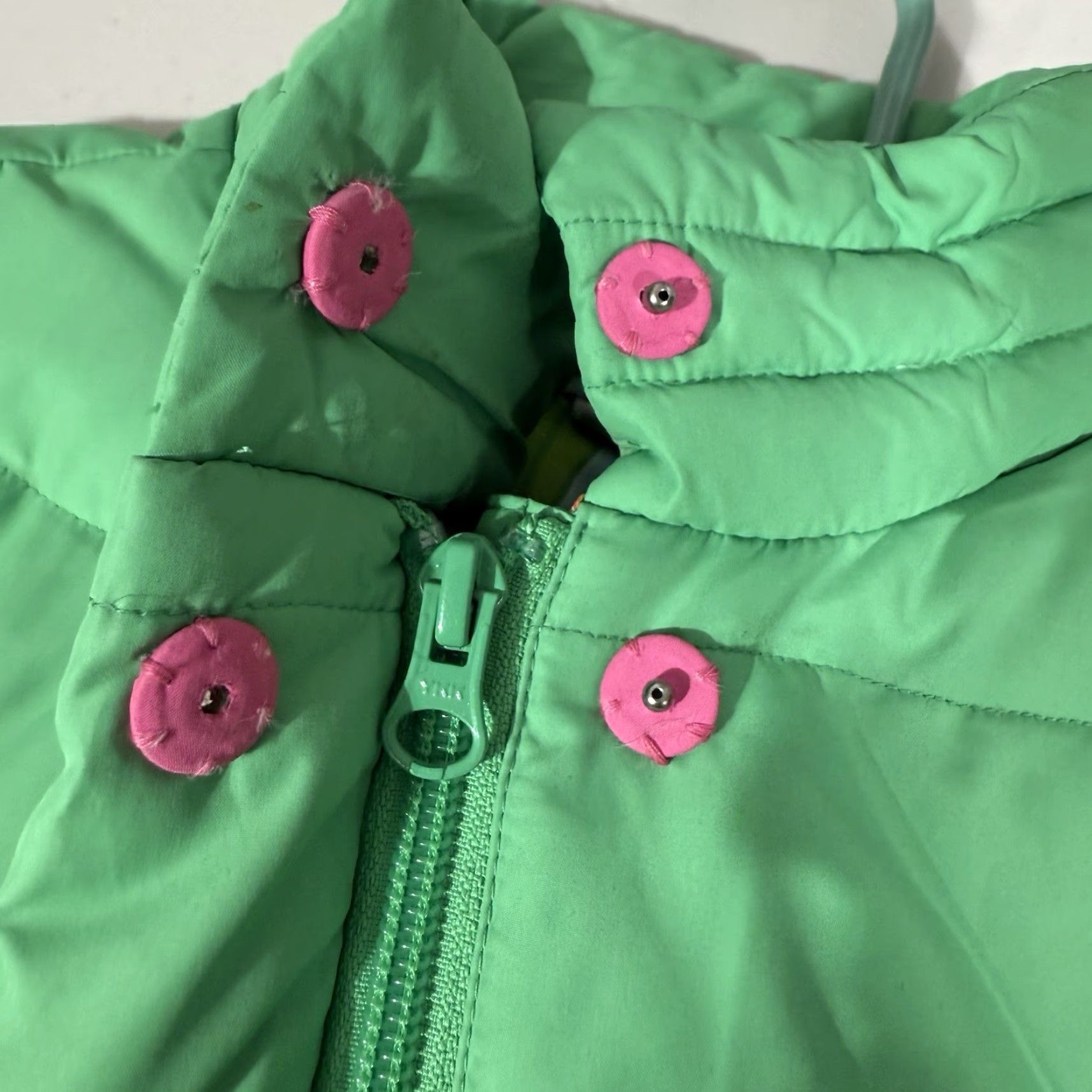 Lilly Pulitzer Lilly Pulitzer Puffer Vest Sz Small Green Down Full Zip Pockets Size S / US 4 / IT 40 - 7 Thumbnail