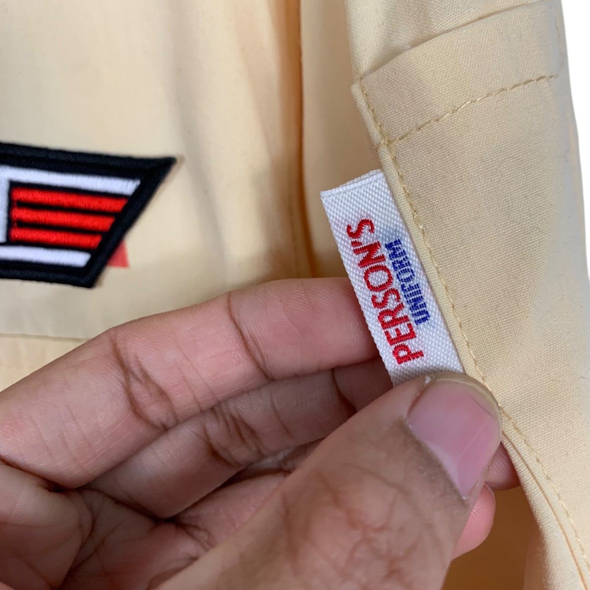 PERSON'S PERSON’S Uniform Top Gun Patches Button Shirt #2067-C90 Size US L / EU 52-54 / 3 - 15 Thumbnail