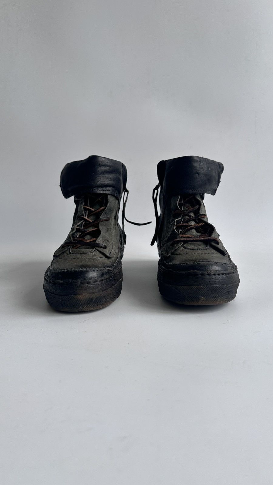 A.S.98 Airstep A.S.98 Leather High Top Sneakers Boots Avant Garde Size US 6.5 / IT 36.5 - 3 Thumbnail