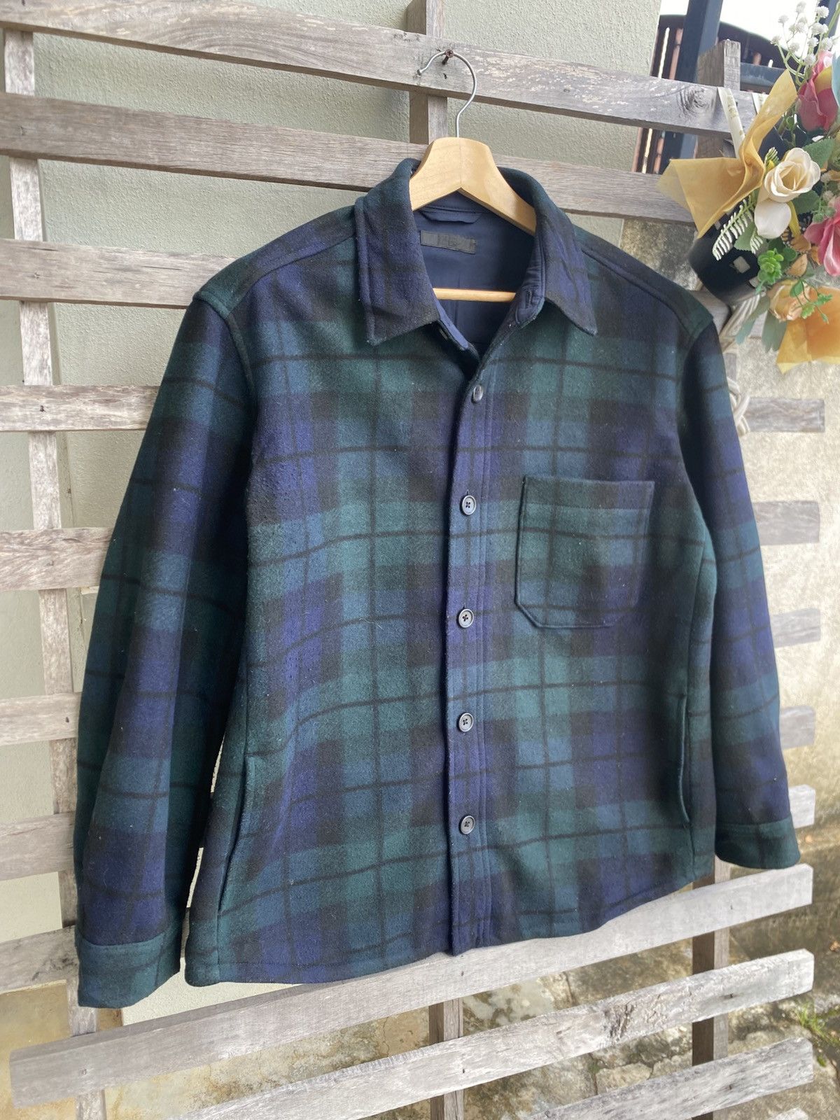 Uniqlo Japanese Brands Uniqlo Flannel Wool Shirt Jacket Size US L / EU 52-54 / 3 - 3 Thumbnail