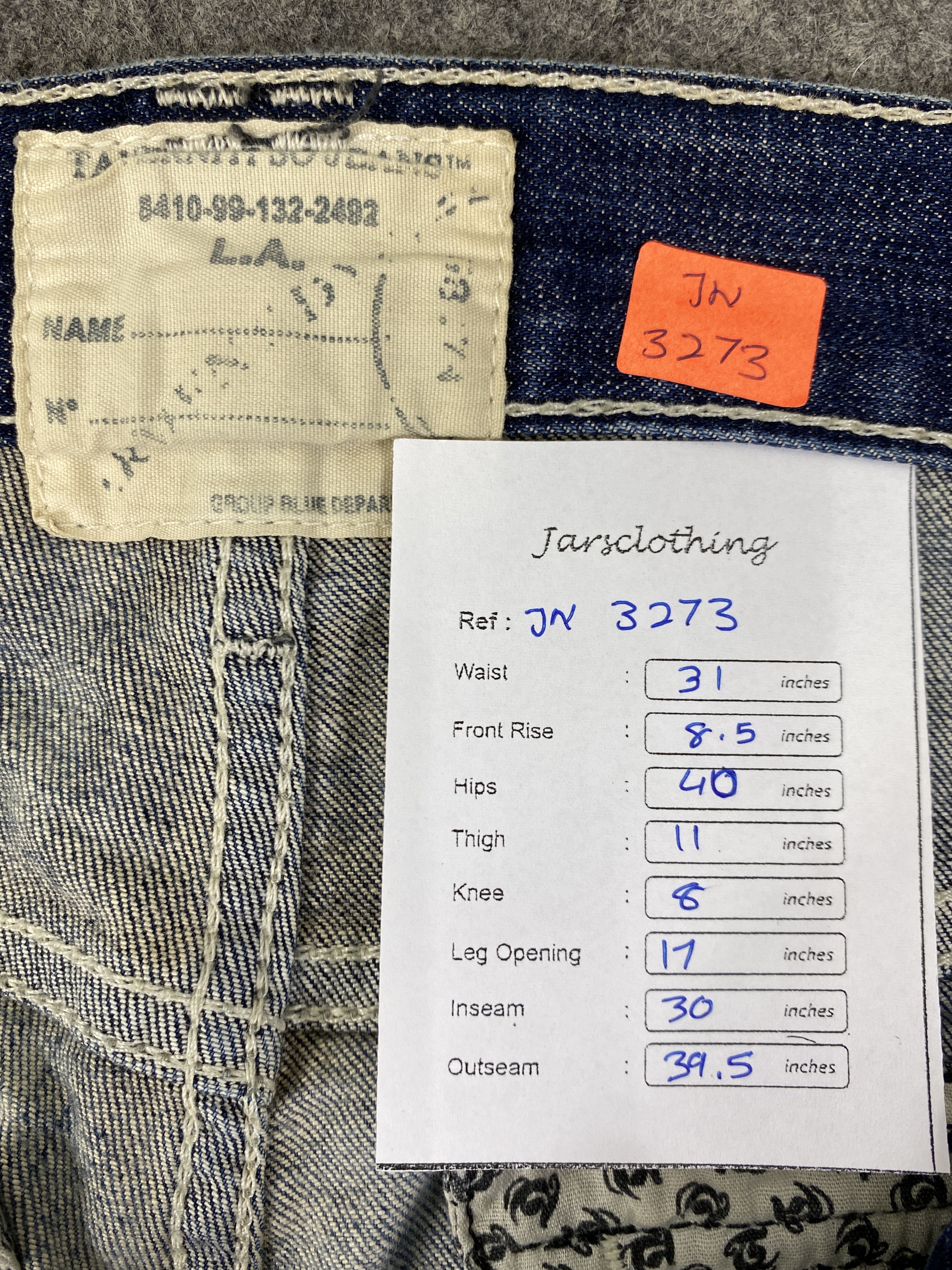 If Six Was Nine Vintage Jimmy Tavertini Flare Jeans 31x30 - JN3273 Size US 31 - 8 Thumbnail