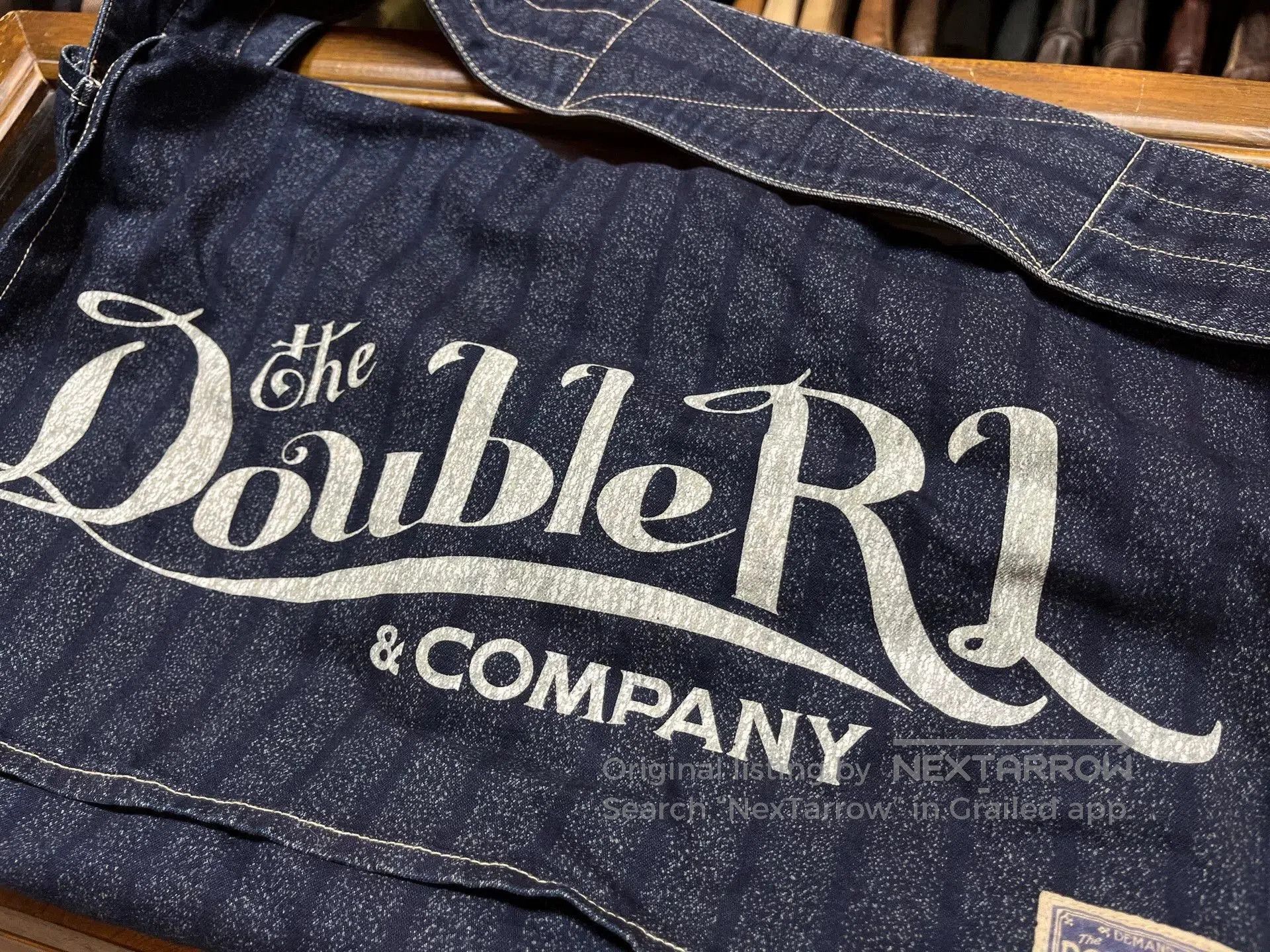 RRL Ralph Lauren RRL Indigo Dyed Motorcycle Bag. Size ONE SIZE - 4 Thumbnail