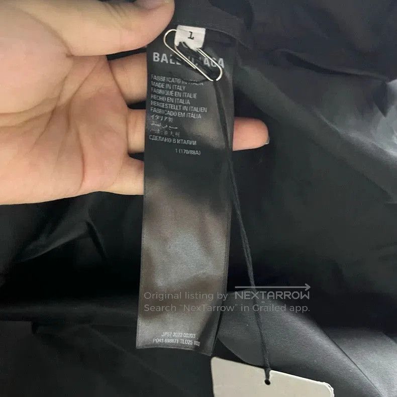 Balenciaga Balenciaga Black Logo Zip Jacket. Size US S / EU 44-46 / 1 - 5 Thumbnail