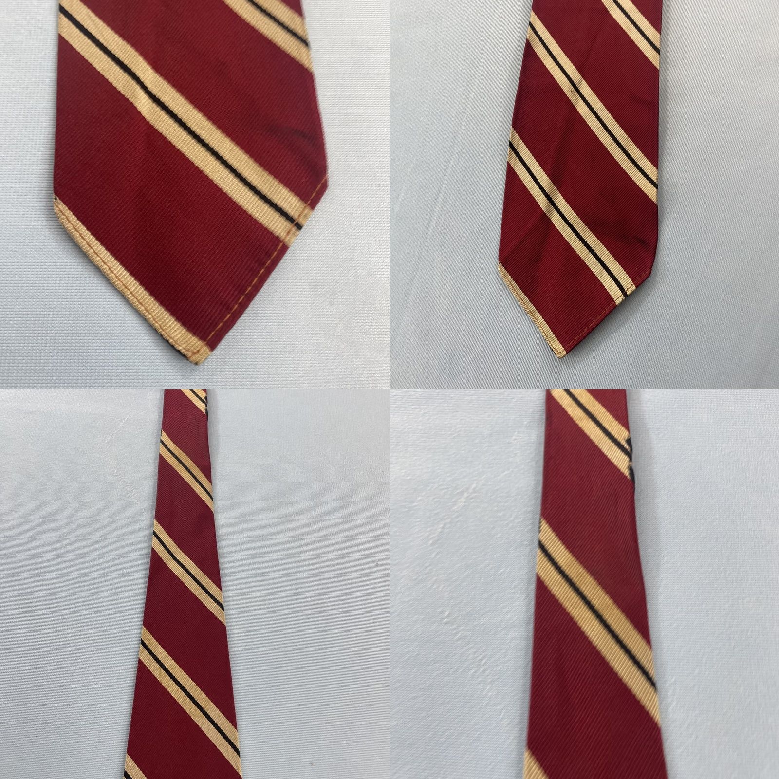 Wilson Vtg Wilson Wear Willcrest Tie Silk USA Red Swing Rockabilly 3x54 30s 40s Necktie Size ONE SIZE - 9 Thumbnail