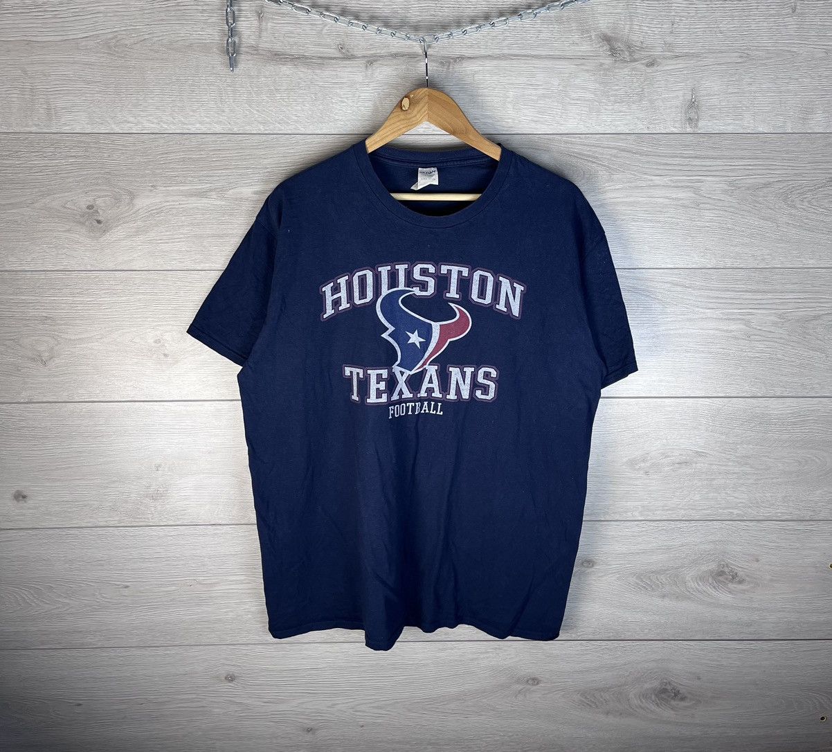 Fruit Of The Loom Vintage men’s merch t-shirt Houston Texans Football size xxl Size US XXL / EU 58 / 5 - 1 Thumbnail