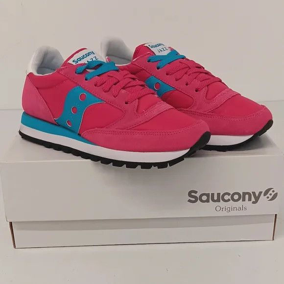 Saucony Saucony Women s Fuchsia Blue Jazz Original Sneakers US10 Grailed