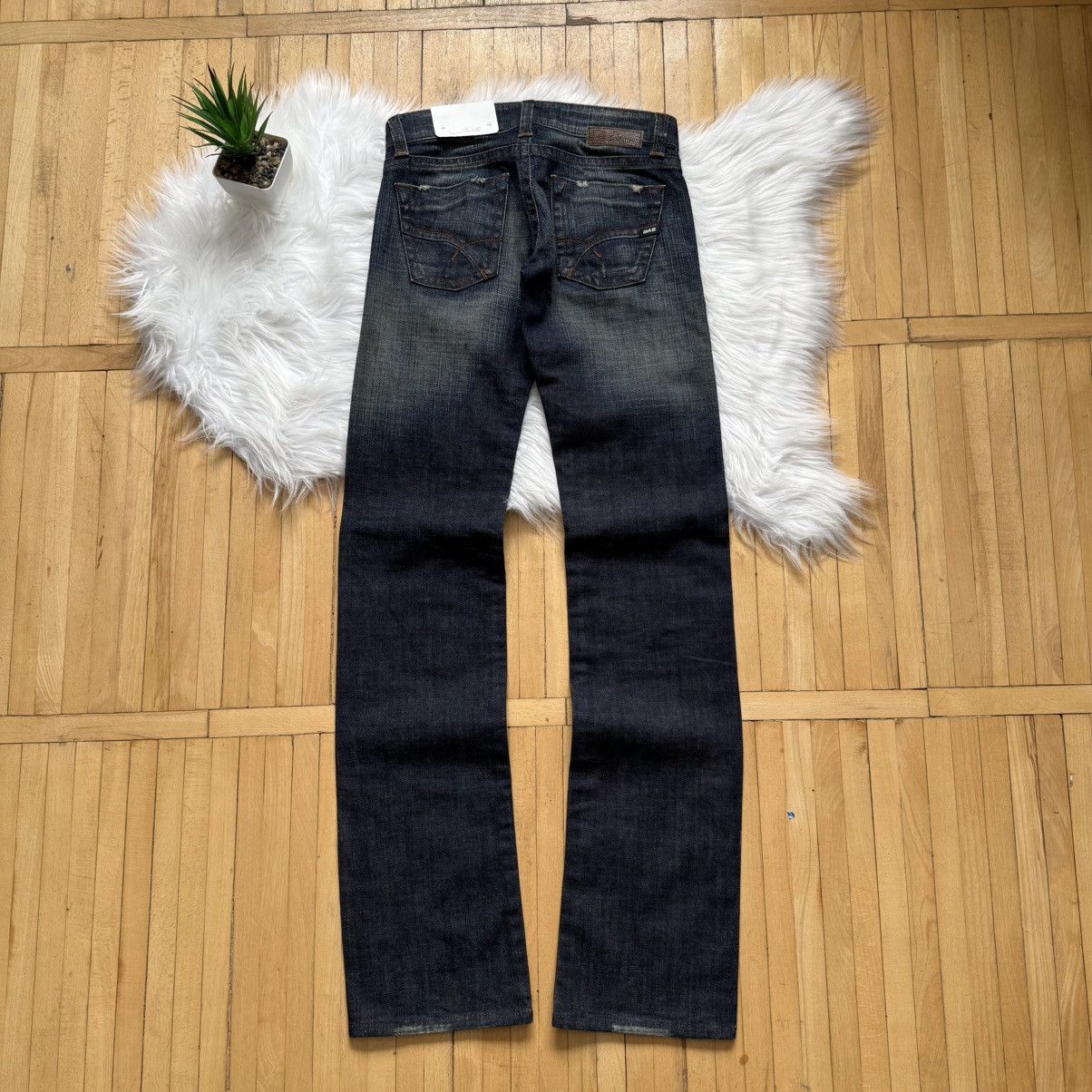 If Six Was Nine 📌 Vintage Y2K Washed GAS Low Rise Bootcut LGB vibe Jeans Size 24" / US 00 / IT 34 - 1 Thumbnail