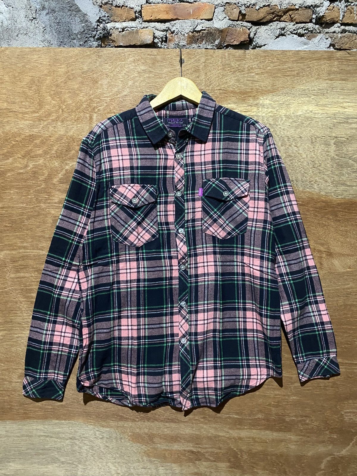 Mishka 💸BINDING OFFER💸 MISHKA PLAID FLANNELSHIRT Size US L / EU 52-54 / 3 - 1 Thumbnail