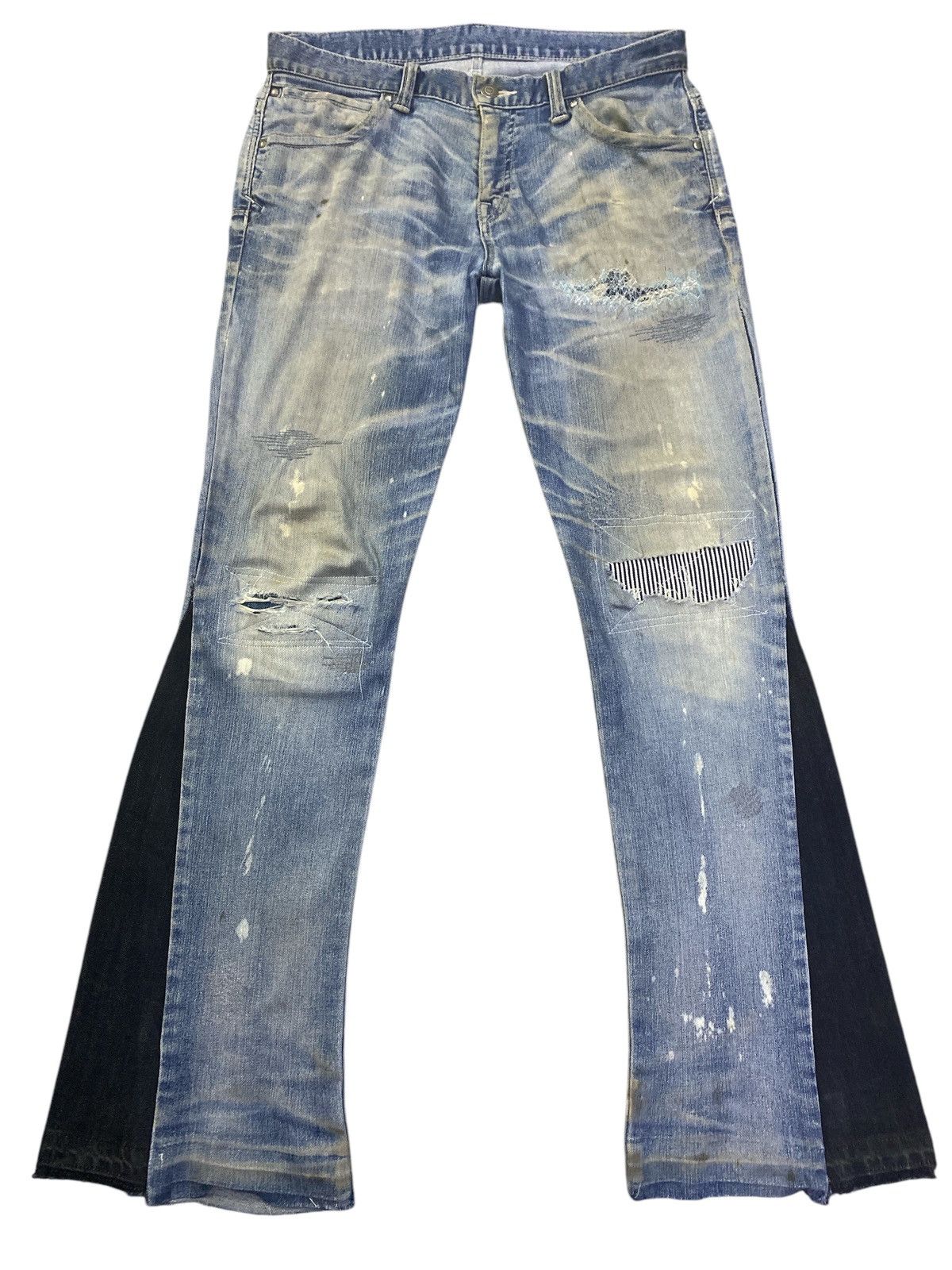 If Six Was Nine × Tornado Mart Vintage Tornado Mart Flared Denim Size US 32 / EU 48 - 1 Thumbnail