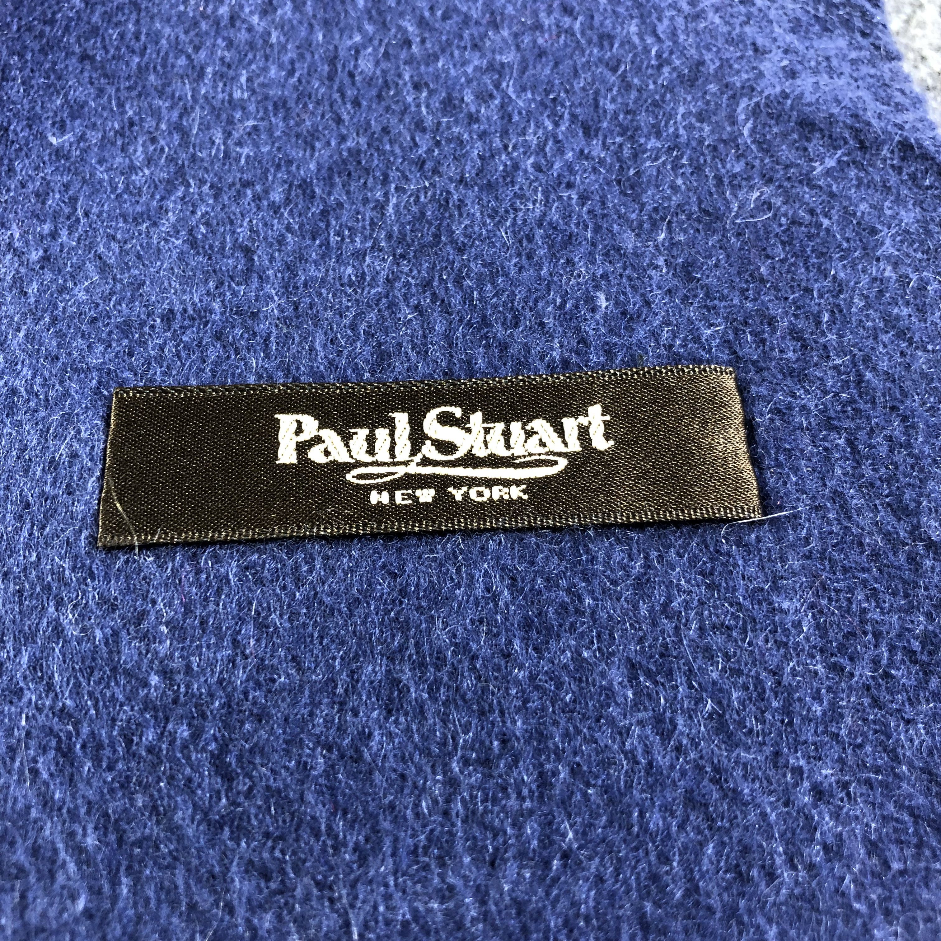 Paul Stuart Paul Stuart Gingham Wool Scarf Muffler V1277 Size ONE SIZE - 5 Thumbnail