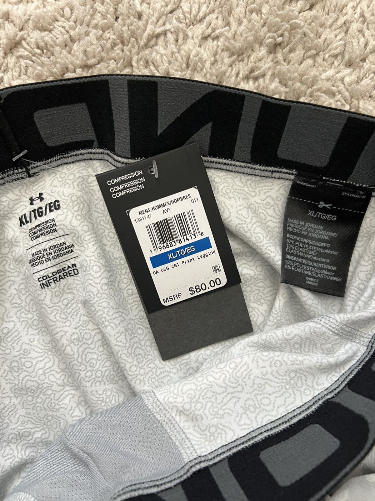 Under Armour Under Armour Cold Gear Camo Printed Leggings Size US 32 / EU 48 - 5 Thumbnail
