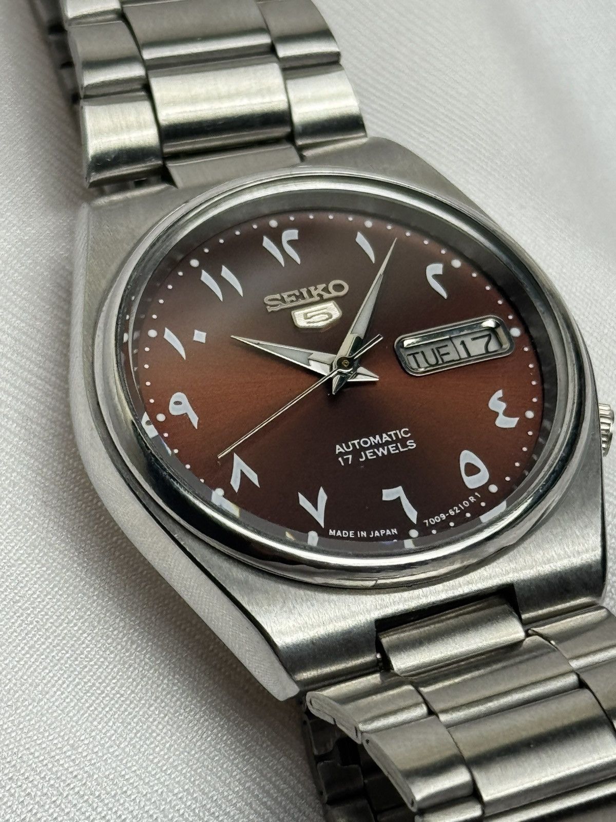 Seiko Automatic 7009 Japan movement Brown Dial mens Watch